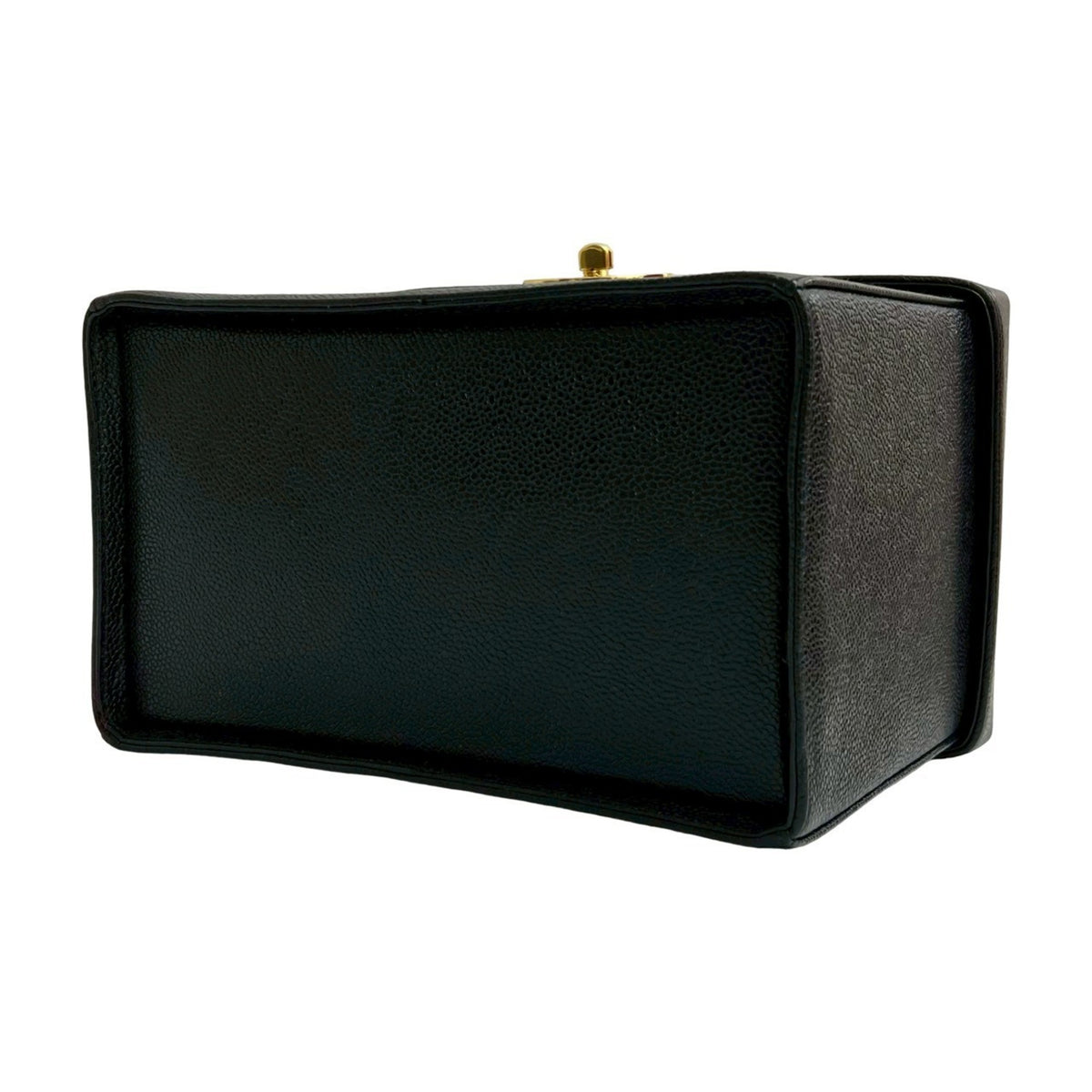 Chanel Black Grained Calfskin Handbag Shoulder Bag (Pre-Owned)