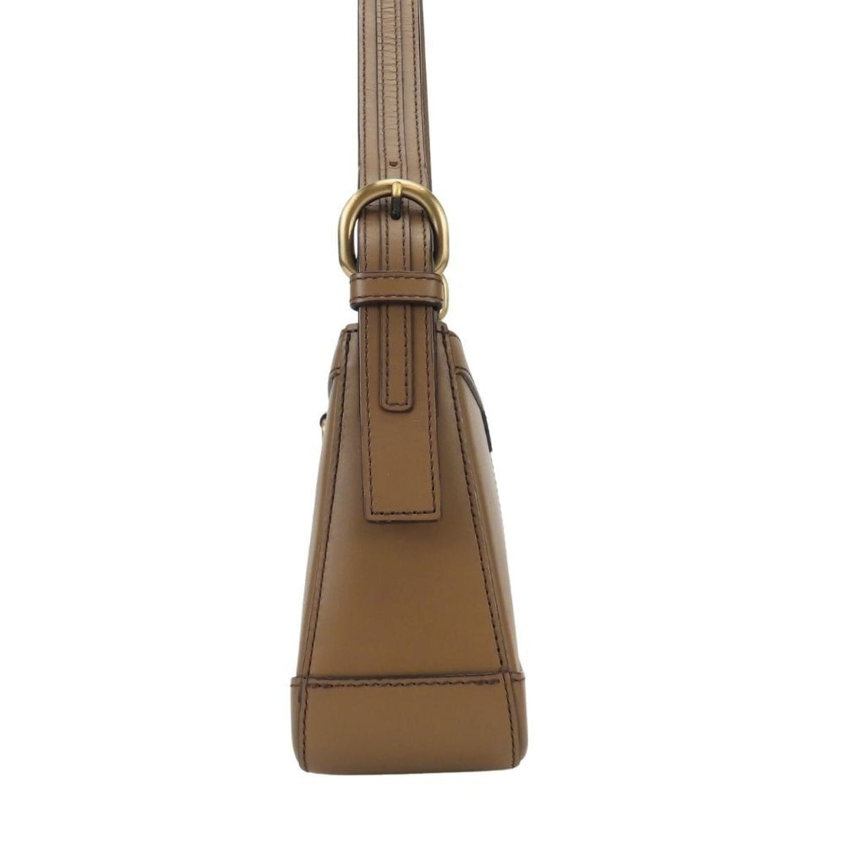 Burberry Brown Leather Shoulder Bag (Pre-Owned)