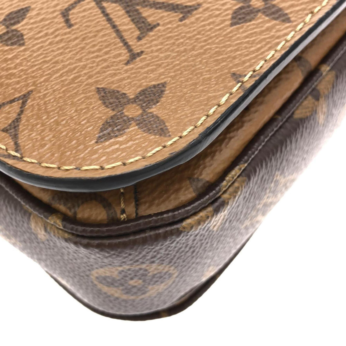 Louis Vuitton Brown Coated Canvas Handbag Pochette (Pre-Owned)