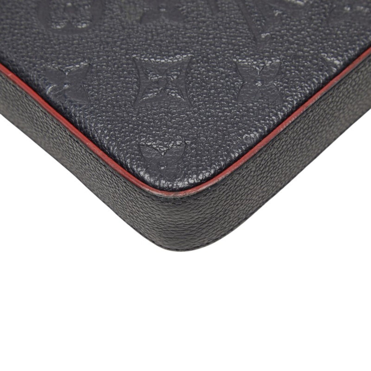 Louis Vuitton Monogram Empreinte Marine Rouge Navy Leather Pochette Shoulder Bag (Pre-Owned)