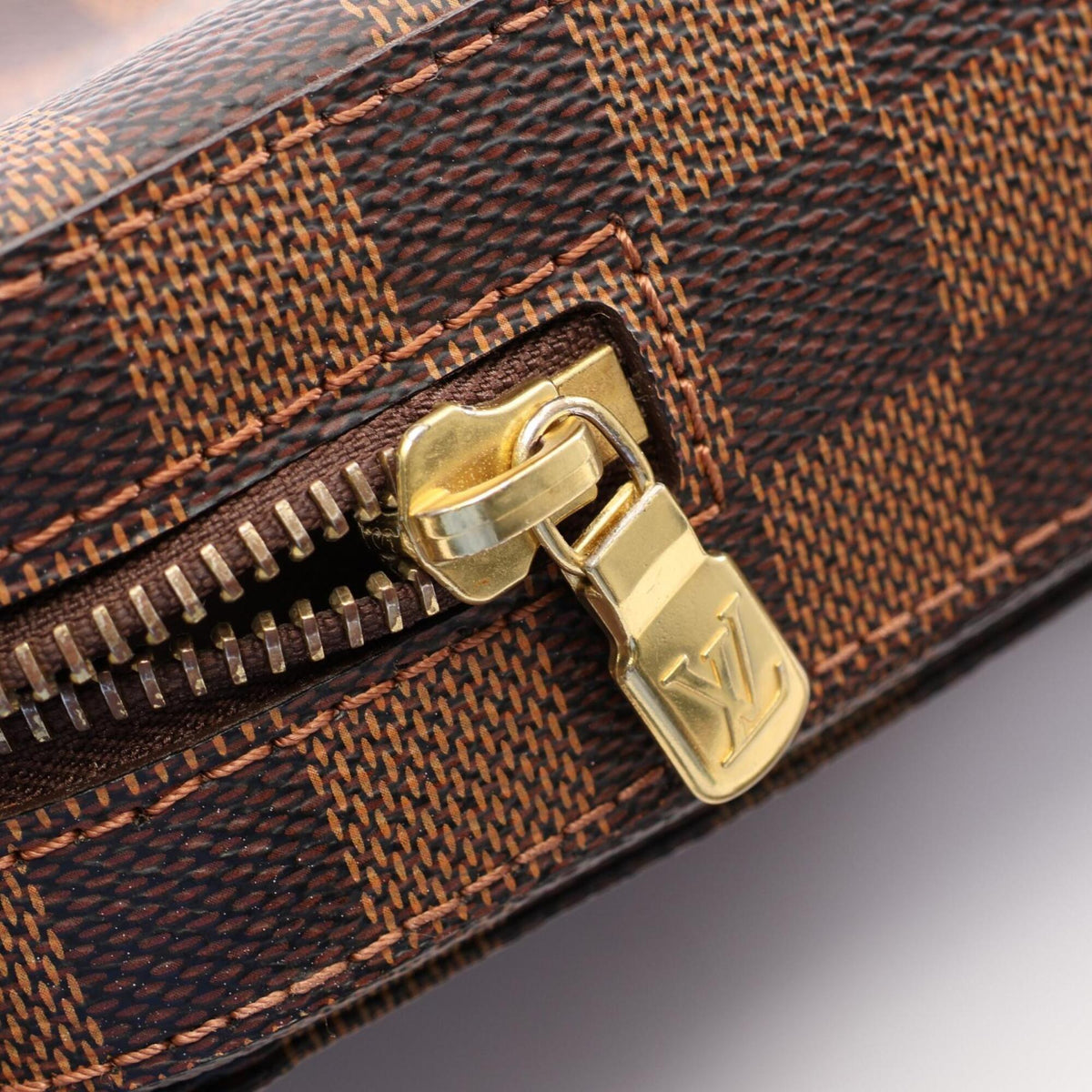 Louis Vuitton Damier Brown Ebene Coated Canvas Fanny Pack Sling Bag (Pre-Owned)