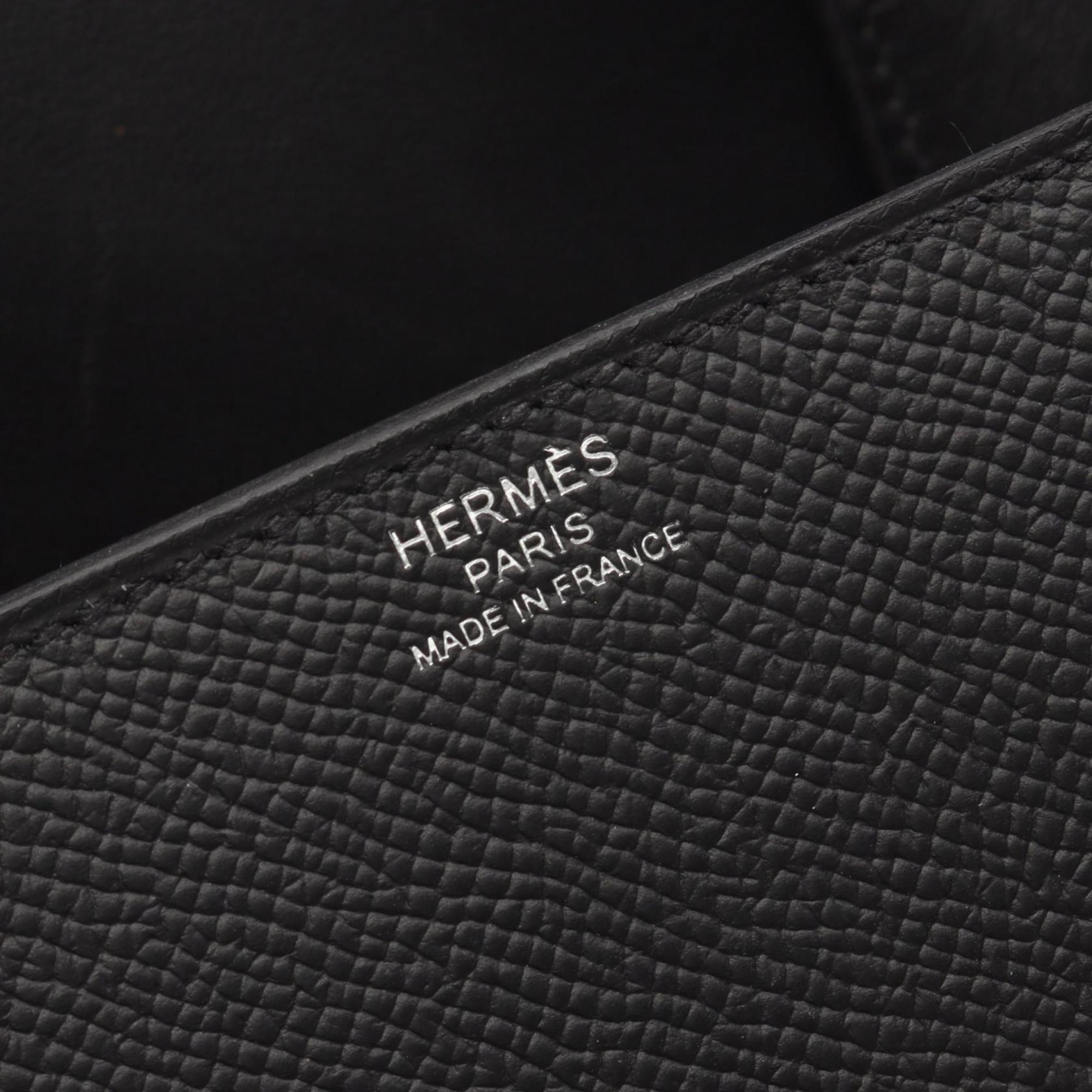 Hermes Black Leather Shoulder Bag (Pre-Owned)