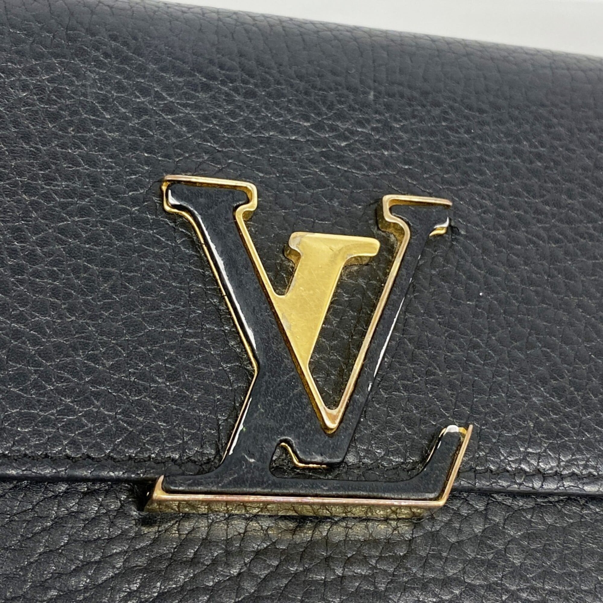 Louis Vuitton Noir Long Wallet (Bi-Fold) (Pre-Owned)