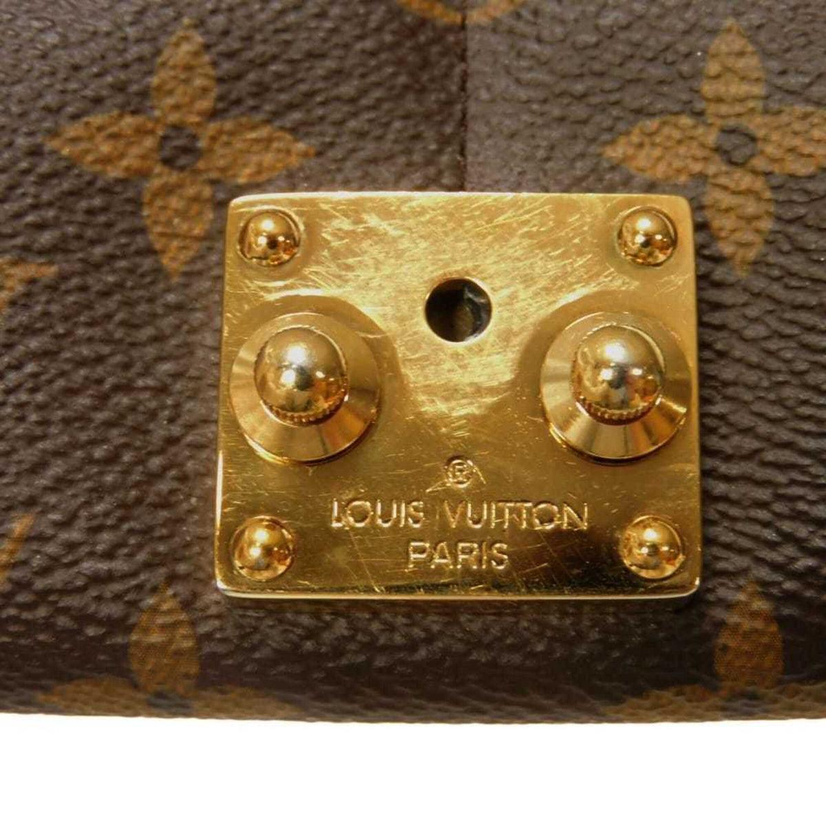Louis Vuitton Brown Cerise Red Color Monogram Canvas Leather Long Wallet (Tri-Fold) (Pre-Owned)