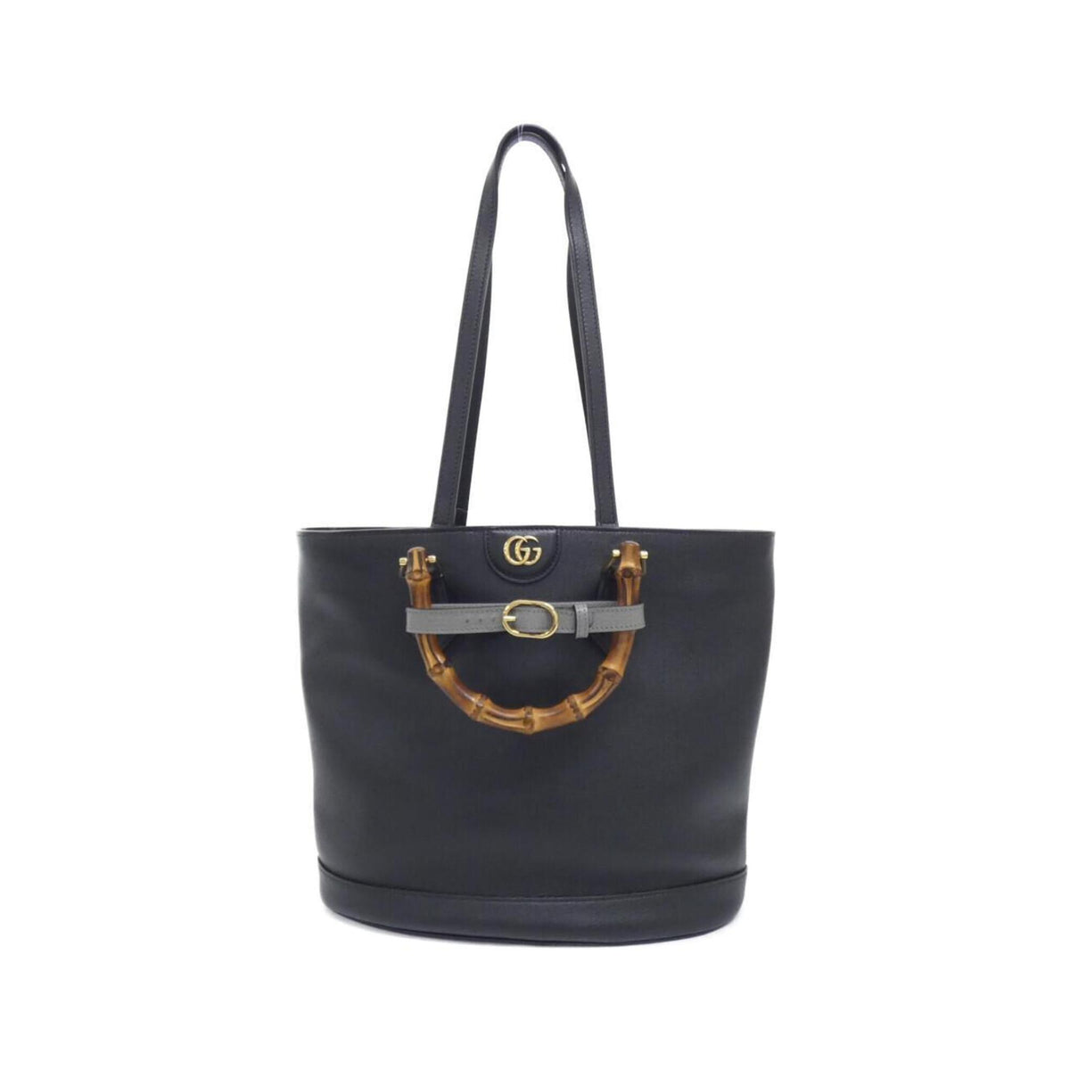 Gucci Black Leather Handbag (Pre-Owned)