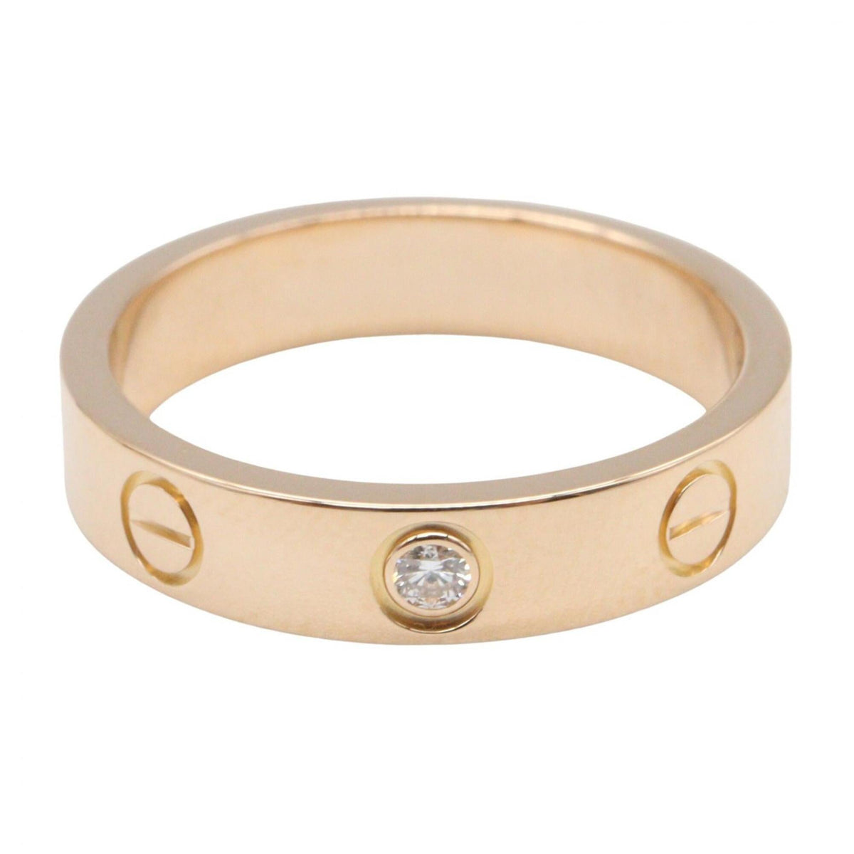 Cartier Gold Clear Pink Gold (18K) Band Ring (Pre-Owned)