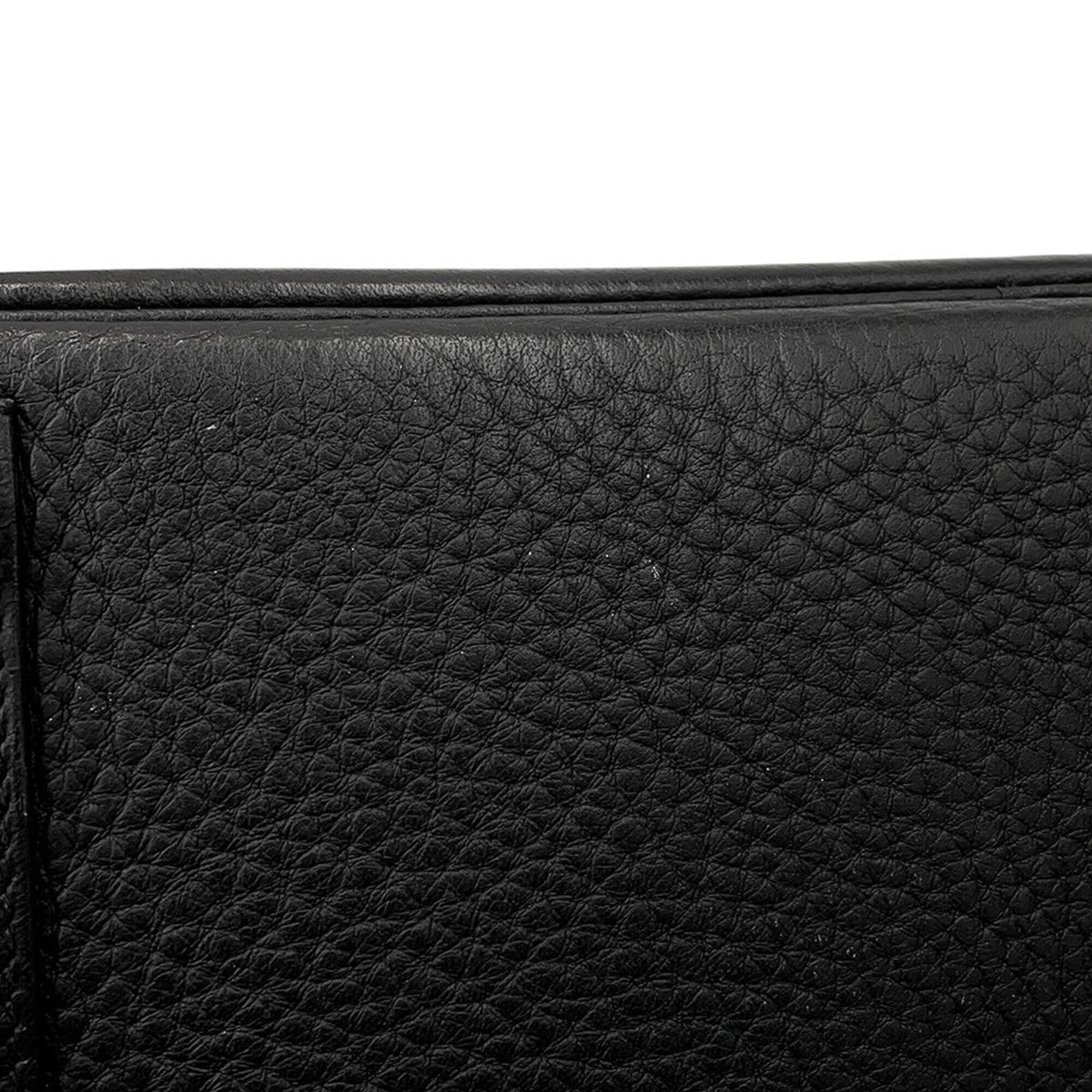 Hermes Birkin Black Taurillon Clemence Leather Handbag (Pre-Owned)
