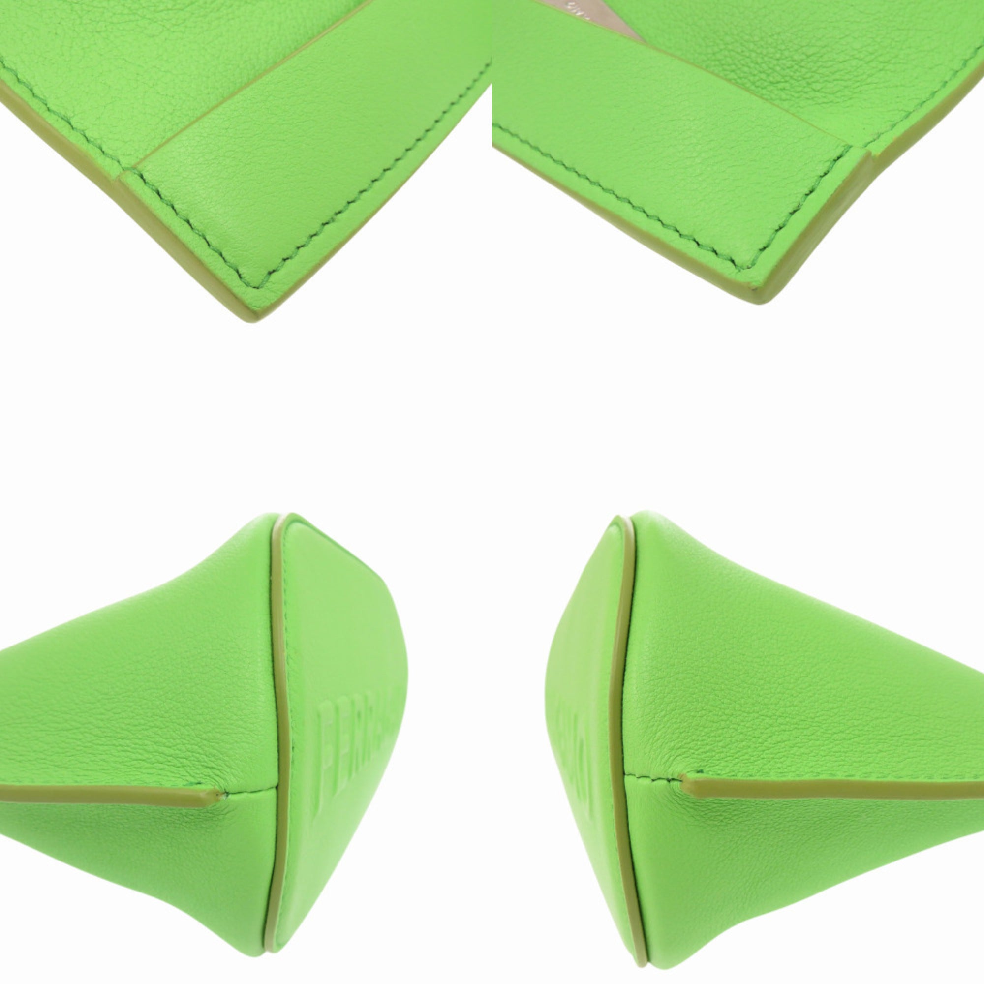 Salvatore Ferragamo Green Leather Clutch Bag (Pre-Owned)