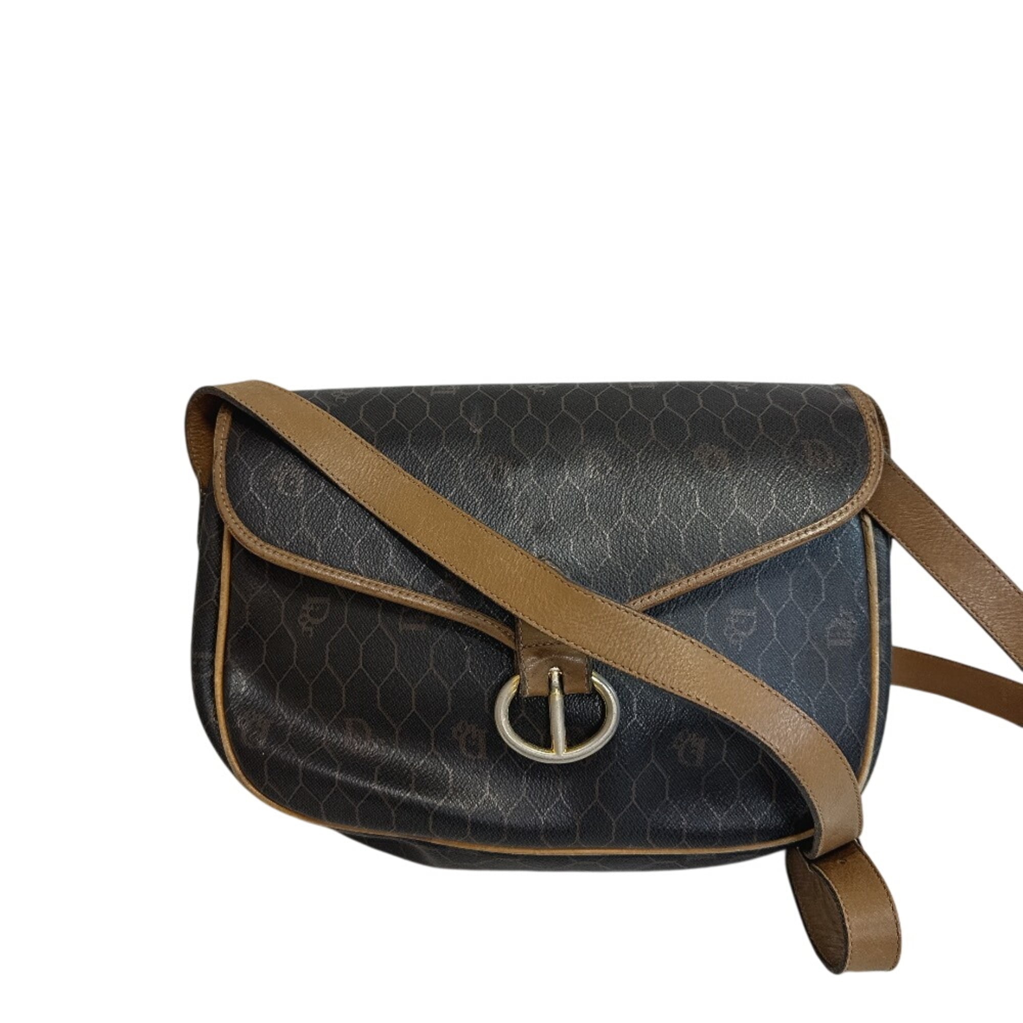 Christian Dior Brown Pvc Pochette Shoulder Bag (Pre-Owned)