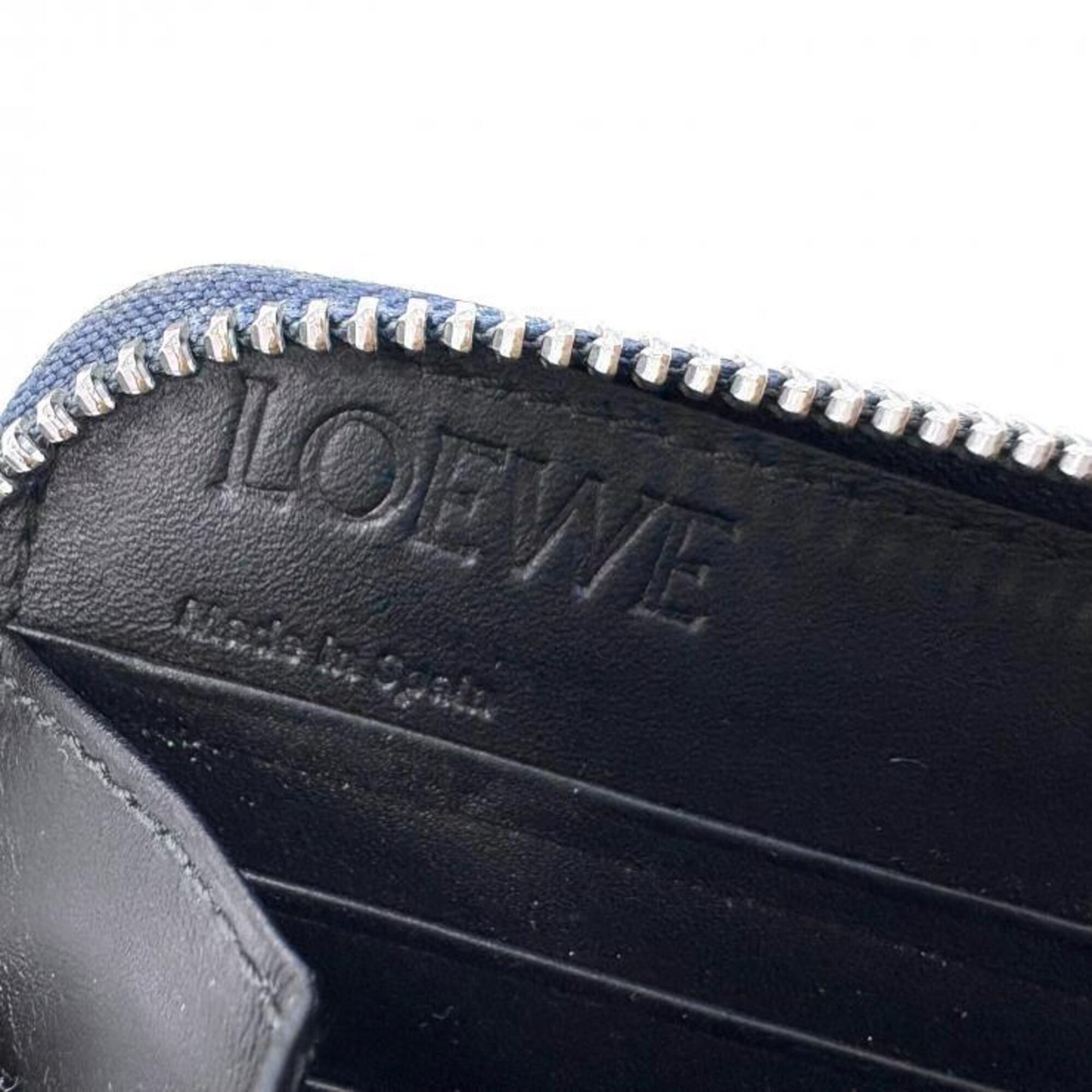 Loewe Navy Long Wallet (Bi-Fold) (Pre-Owned)