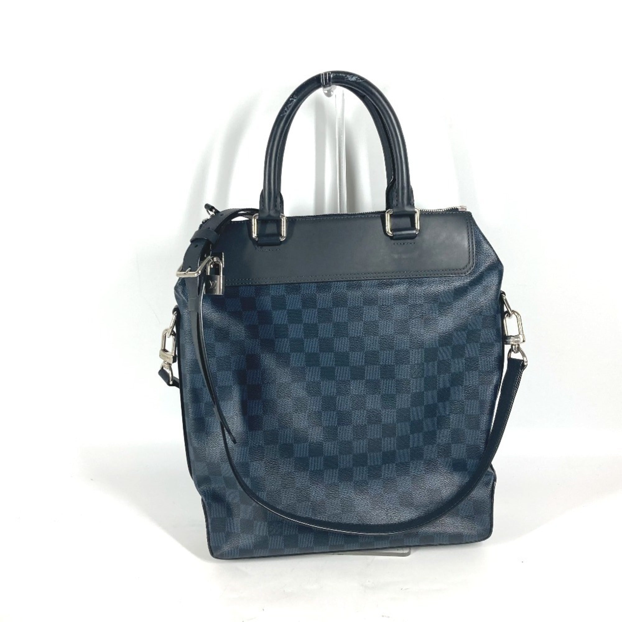 Louis Vuitton Navy Handbag Shoulder Bag Tote Bag (Pre-Owned)