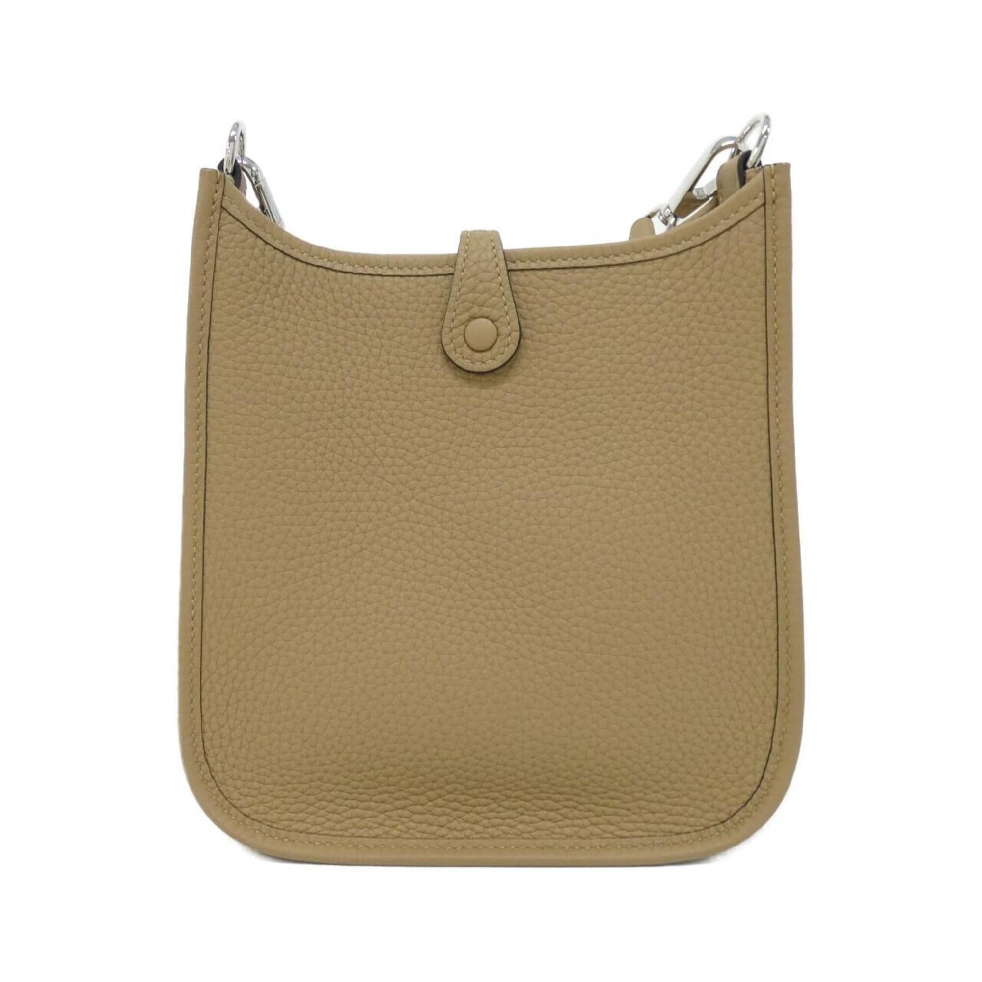 Hermes Beige Taurillon Clemence Leather Shoulder Bag (Pre-Owned)