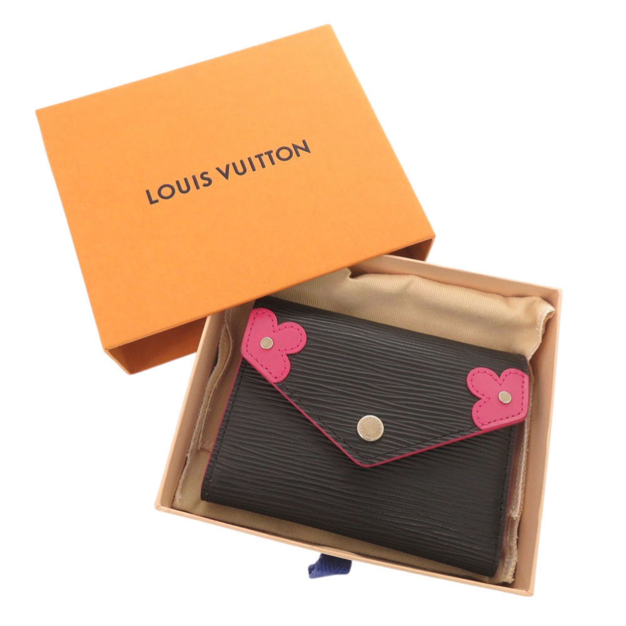 Louis Vuitton Black Pink Epi Leather Wallet (Tri-Fold) (Pre-Owned)