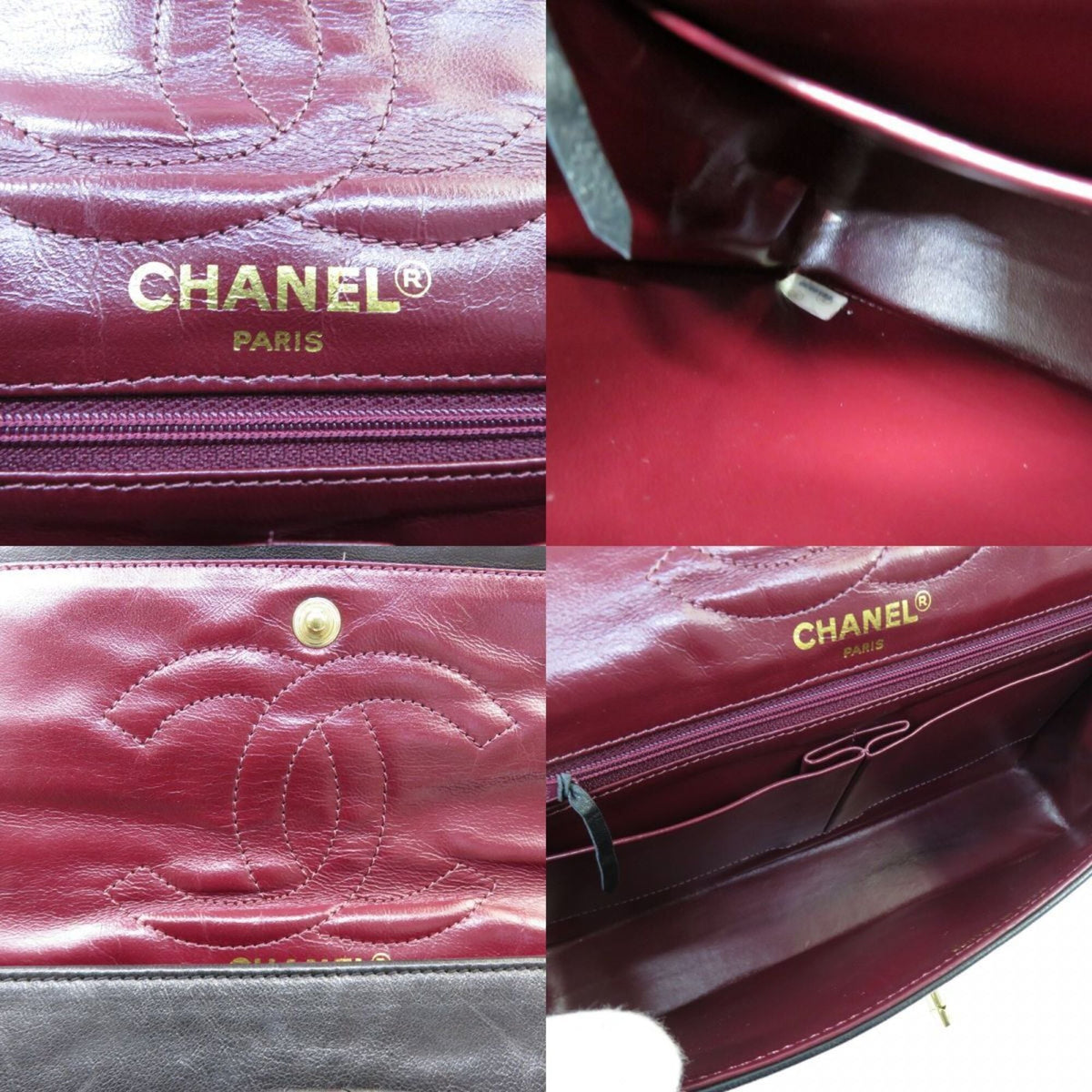 Chanel Matelasse Black Leather Shoulder Bag (Pre-Owned)