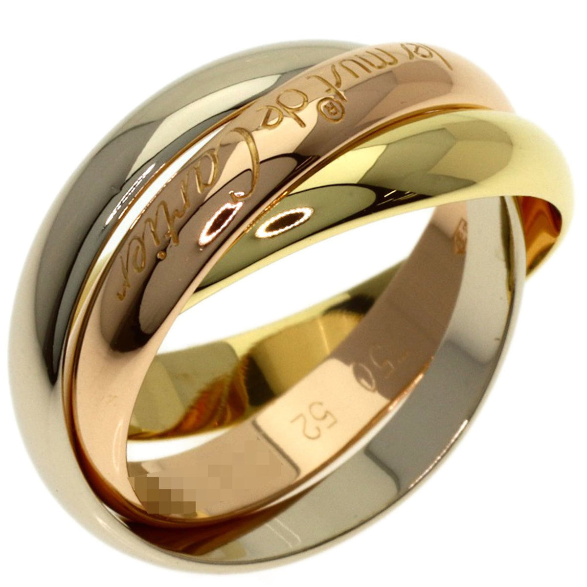 Cartier Trinity Yellow Gold (18K) Pink Gold (18K) White Gold (18K) Band Ring (Pre-Owned)