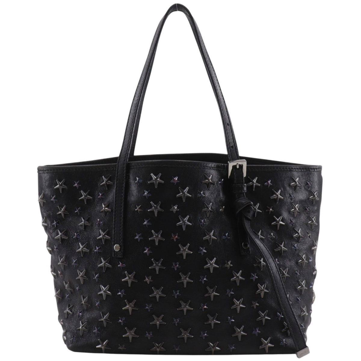 Jimmy Choo Black Leather Tote Bag (Pre-Owned)