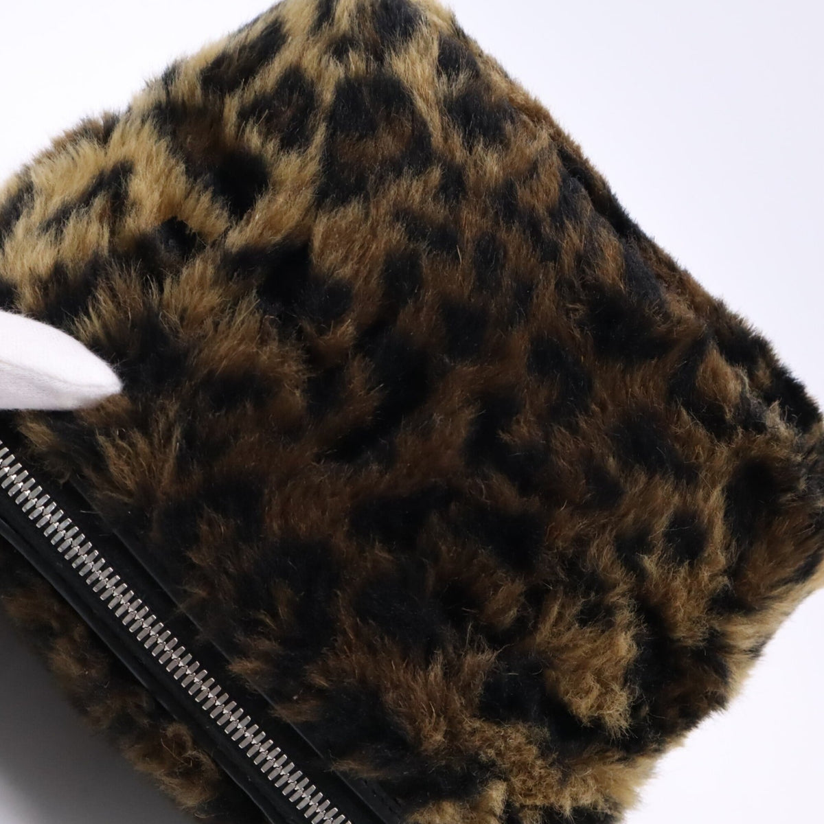 Celine Black Brown Faux Fur Leather Shoulder Bag (Pre-Owned)