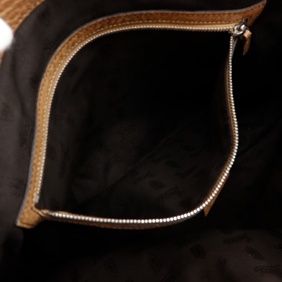 Gucci Brown Leather Tote Bag (Pre-Owned)