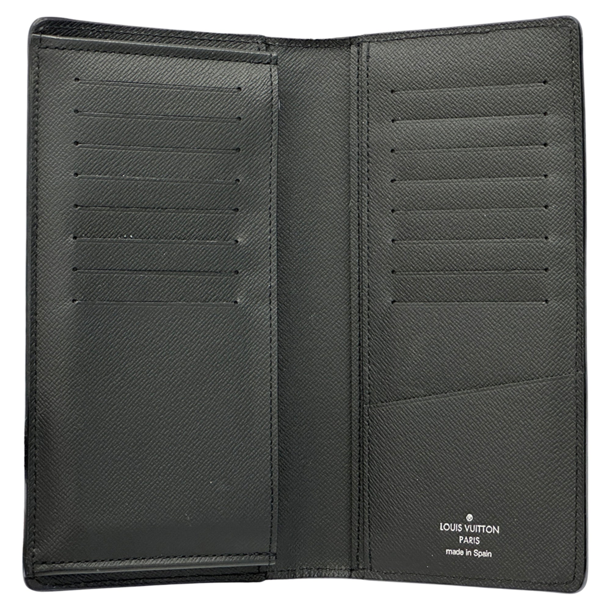 Louis Vuitton Black Noir Epi Leather Long Wallet (Bi-Fold) (Pre-Owned)