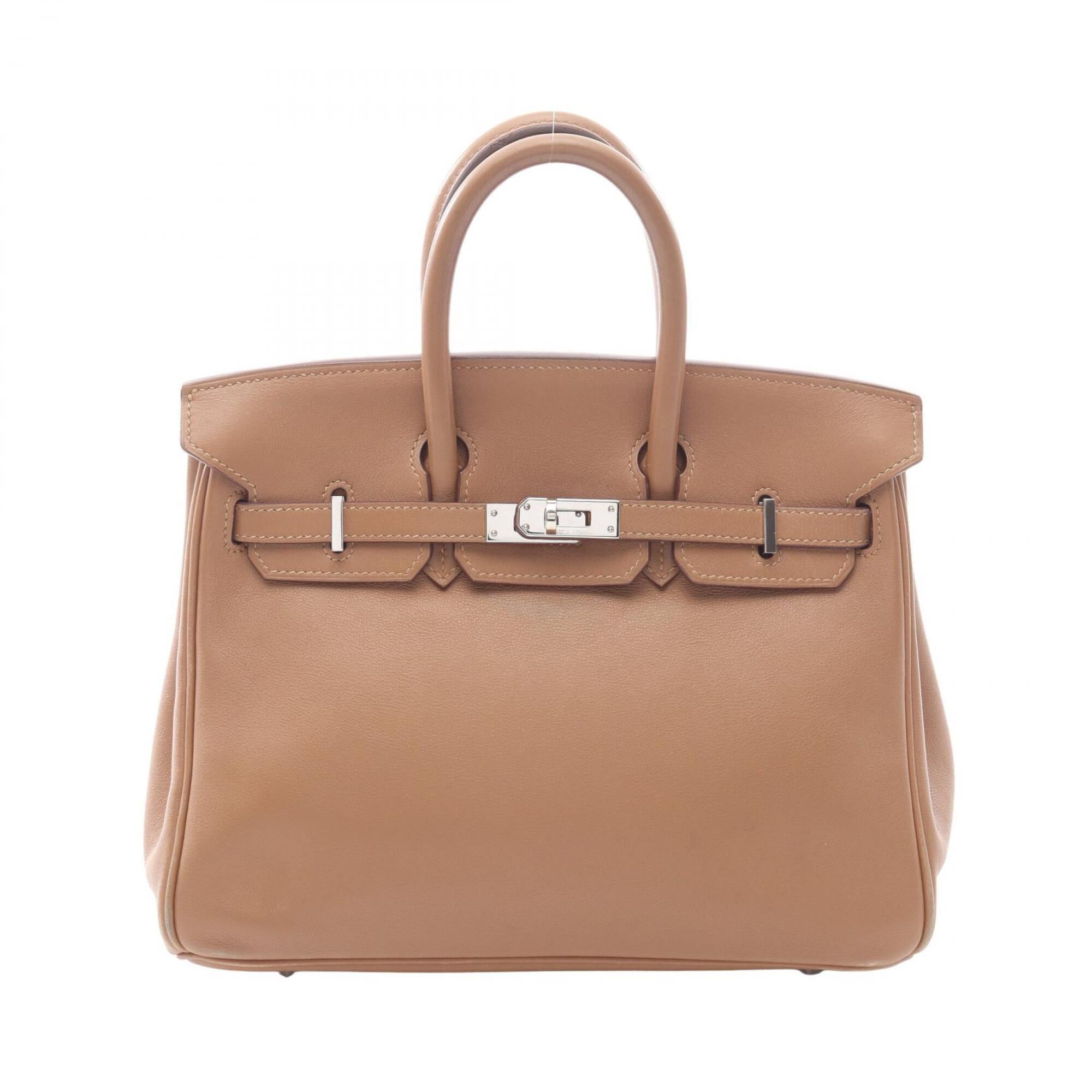 Hermes Brown Swift Leather Handbag (Pre-Owned)