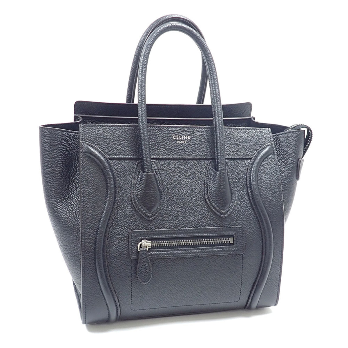 Celine Luggage Black Leather Handbag (Pre-Owned)