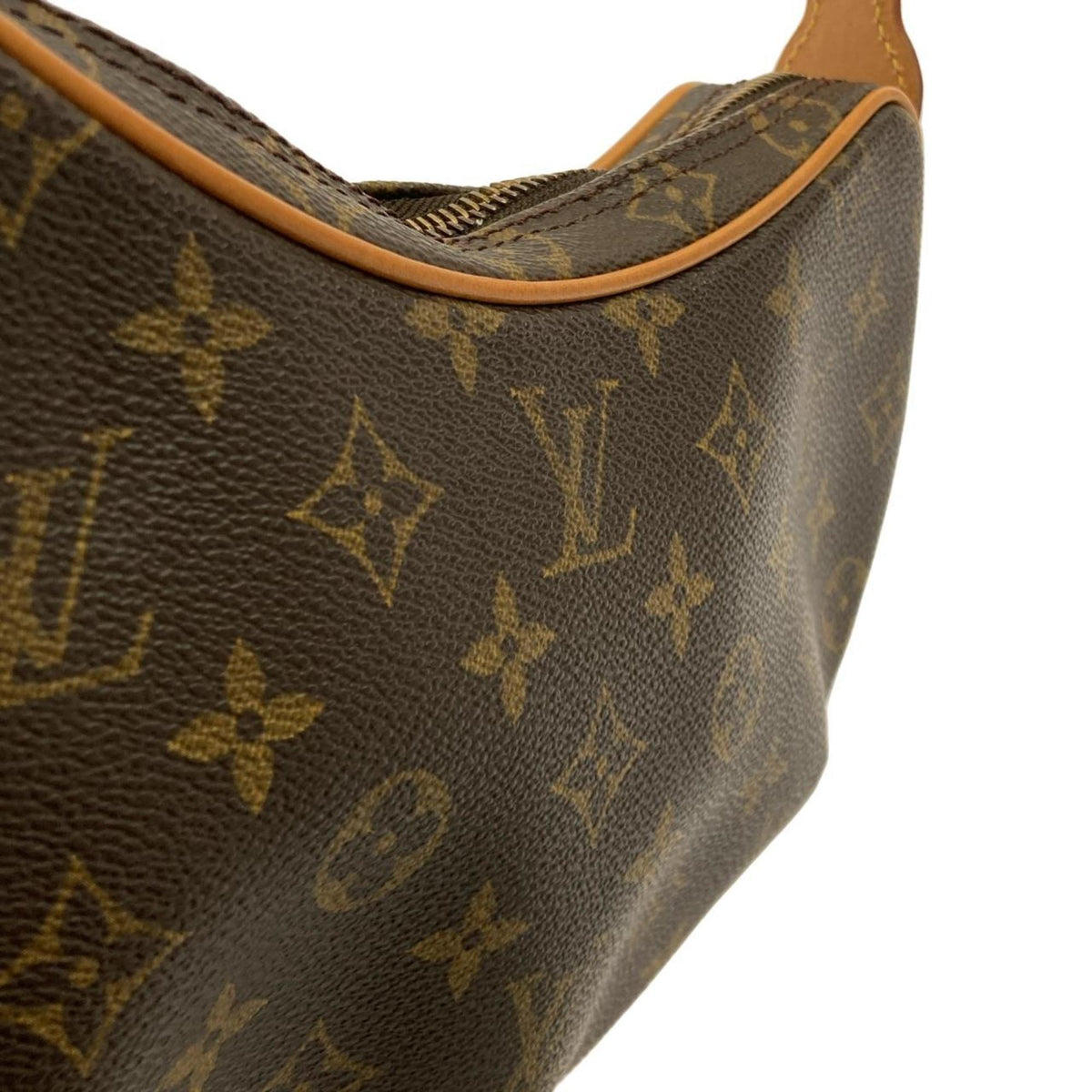 Louis Vuitton Marron Coated Canvas Pochette Shoulder Bag (Pre-Owned)