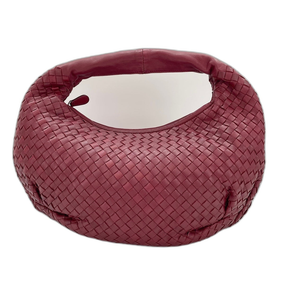 Bottega Veneta Red Color Leather Shoulder Bag (Pre-Owned)