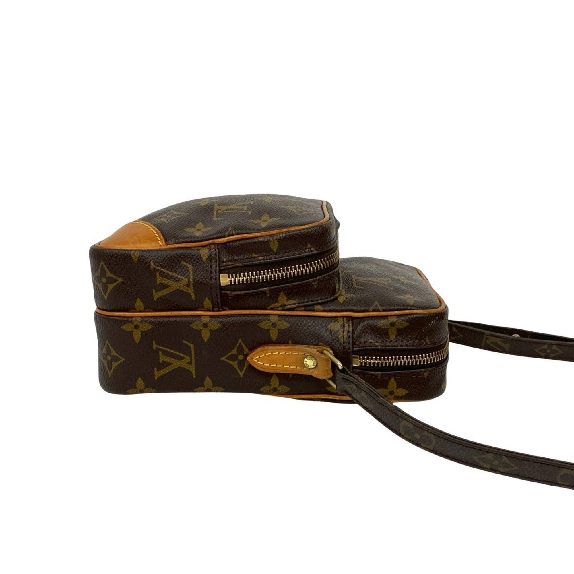 Louis Vuitton Brown Leather Pvc Pochette Shoulder Bag (Pre-Owned)