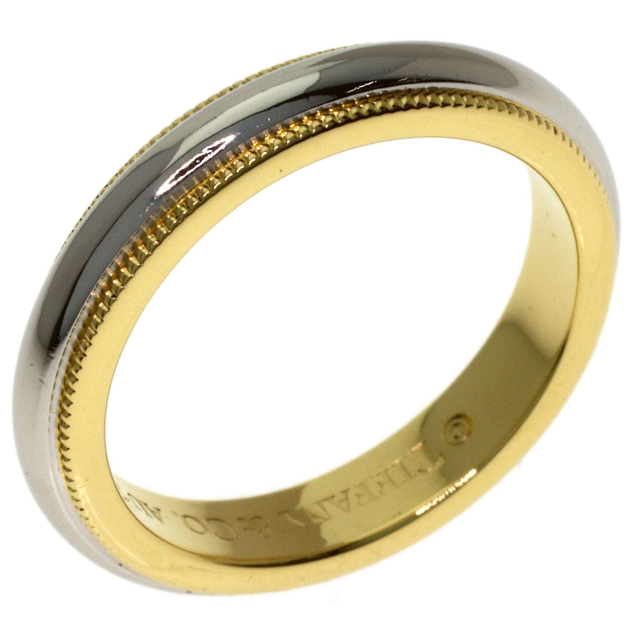 Tiffany Platinum Yellow Gold Yellow Gold (18K) Platinum 950 Band Ring (Pre-Owned)