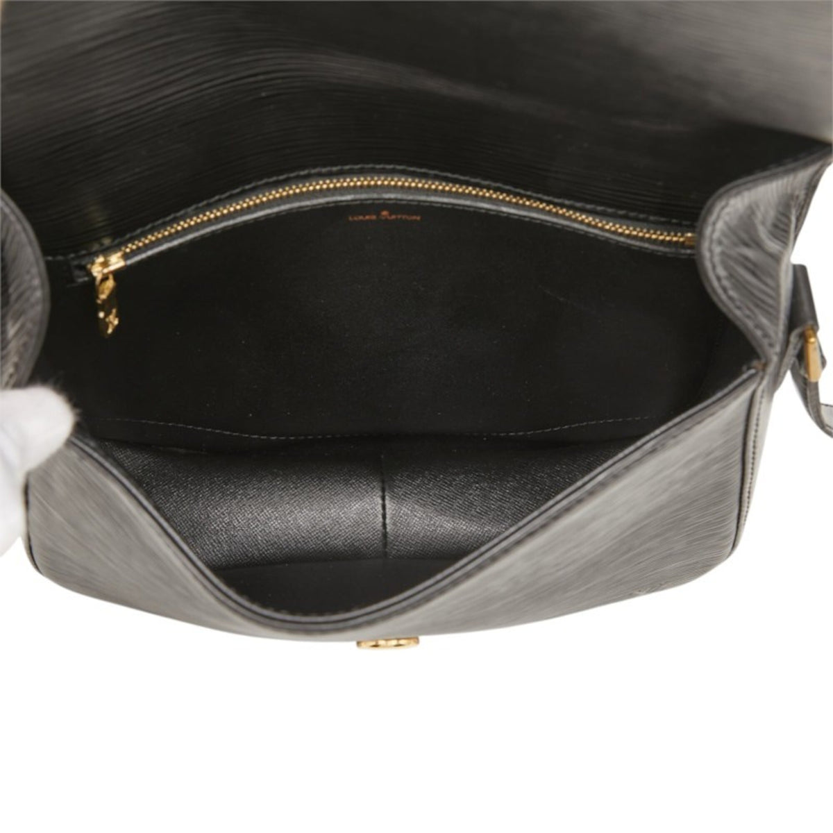 Louis Vuitton Epi Black Noir Leather Shoulder Bag (Pre-Owned)