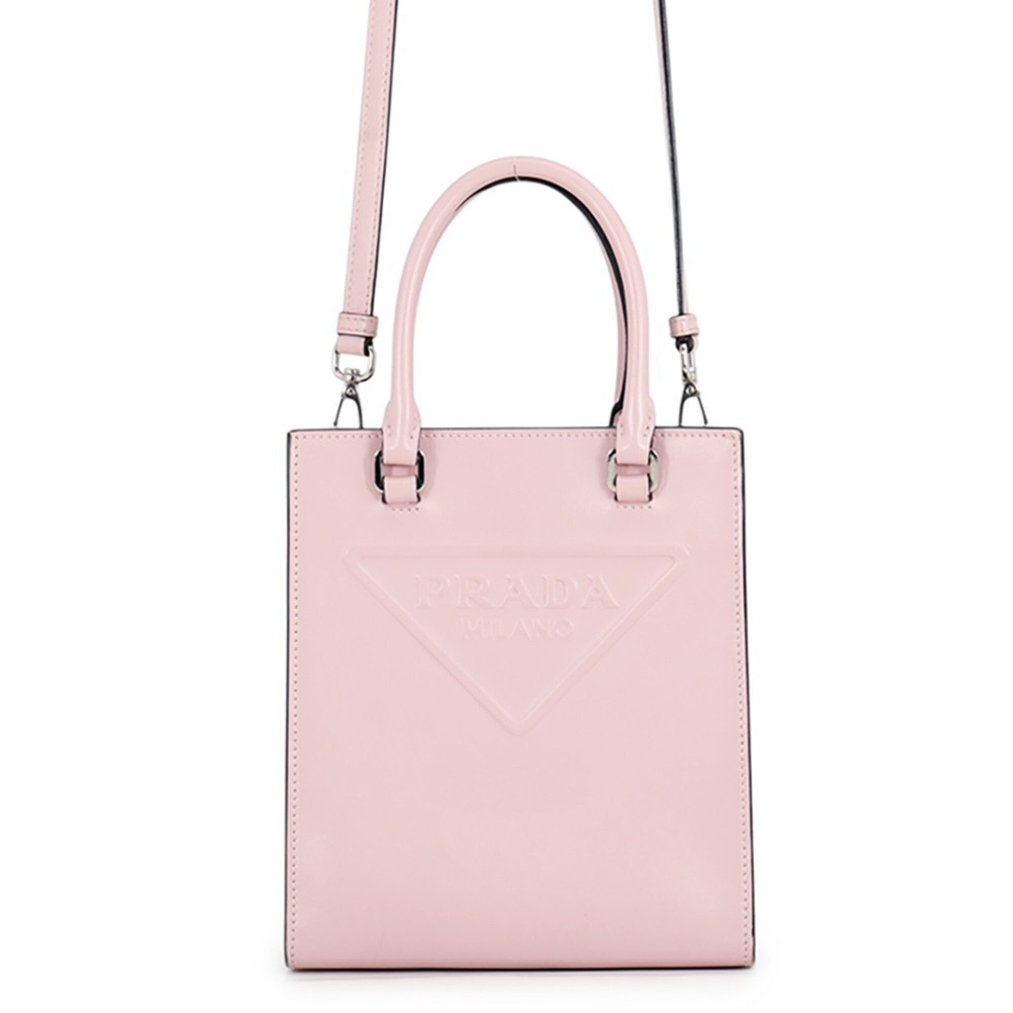 Prada Pink Leather Handbag (Pre-Owned)