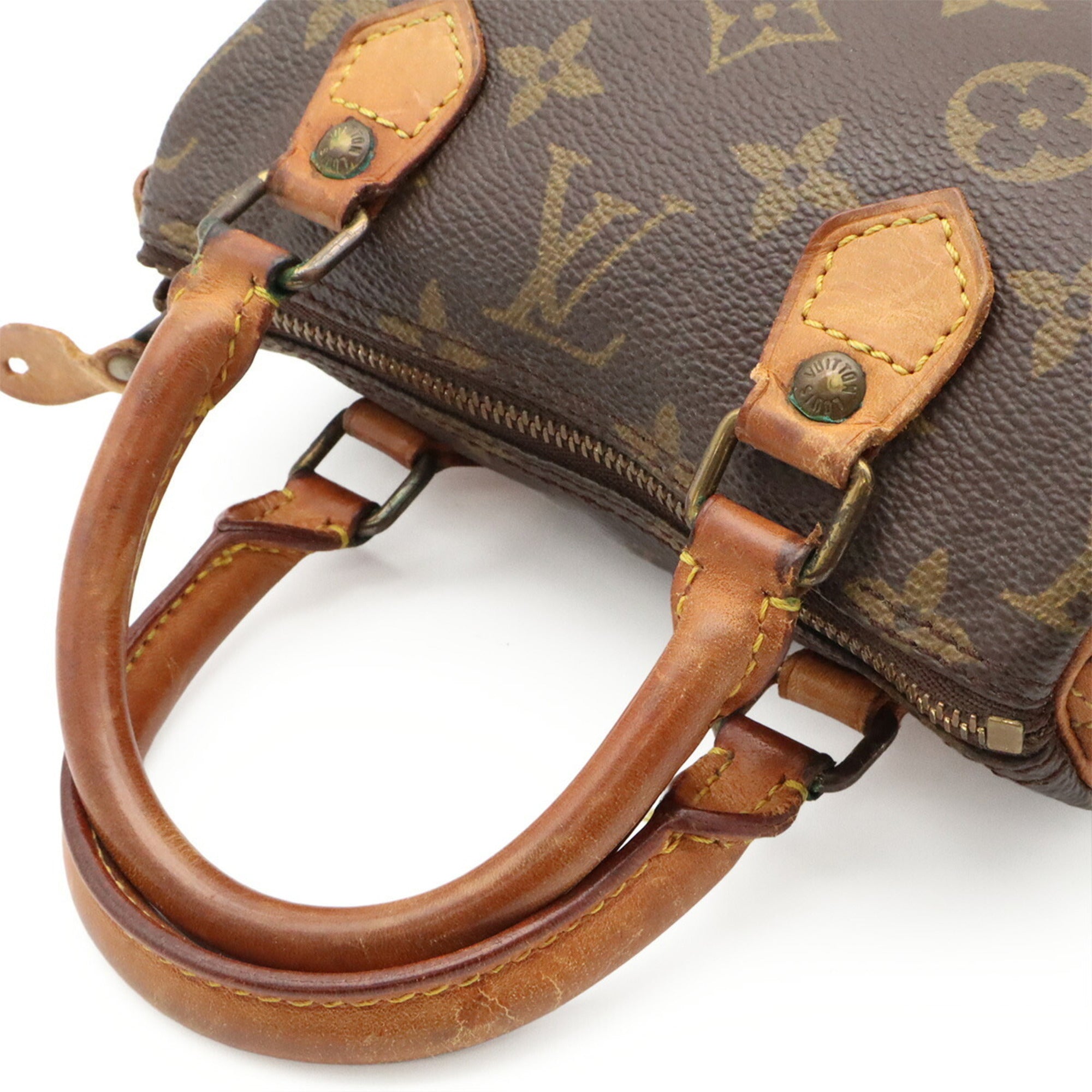 Louis Vuitton Brown Monogram Canvas Handbag Pouch Shoulder Bag (Pre-Owned)