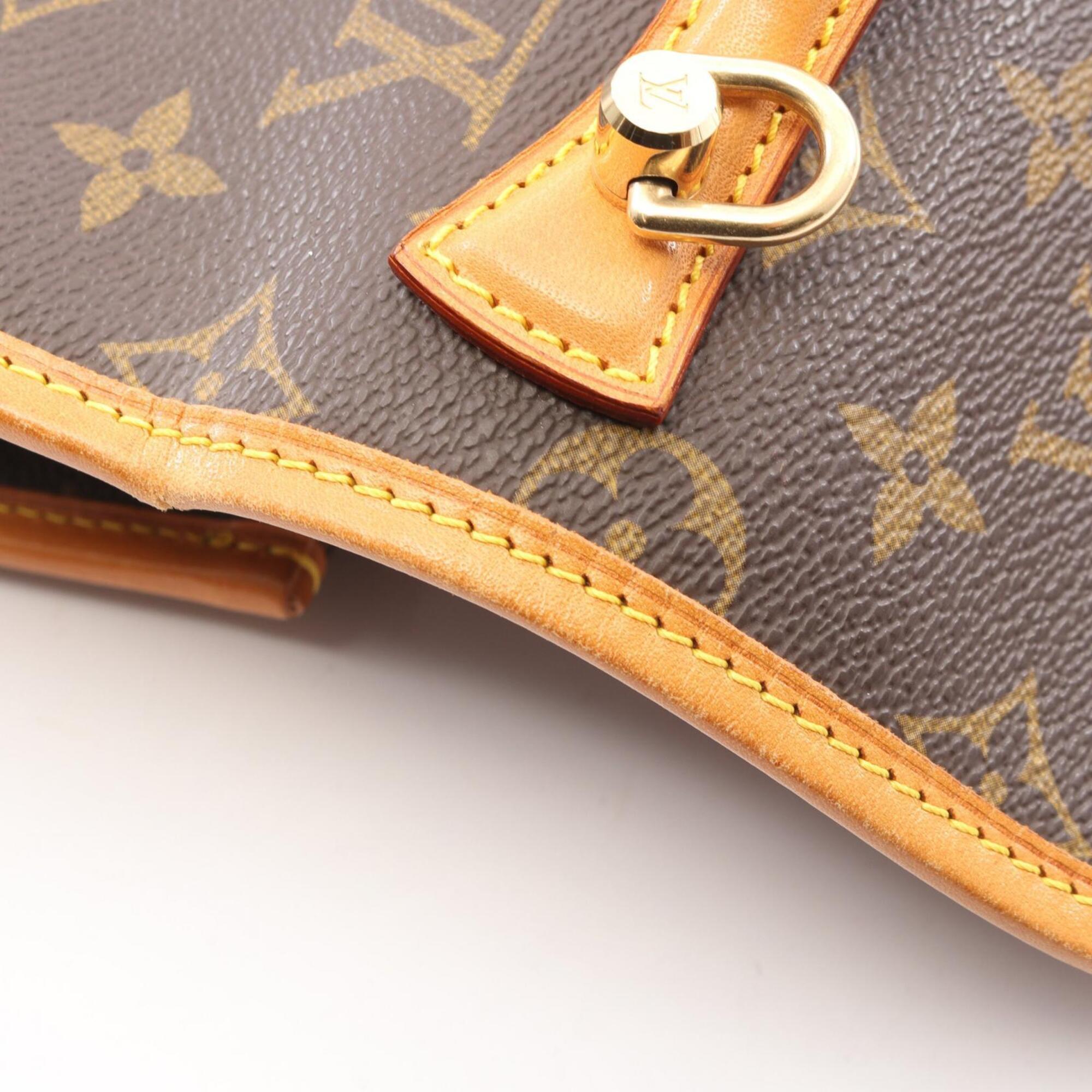 Louis Vuitton Monogram Brown Coated Canvas Leather Handbag (Pre-Owned)