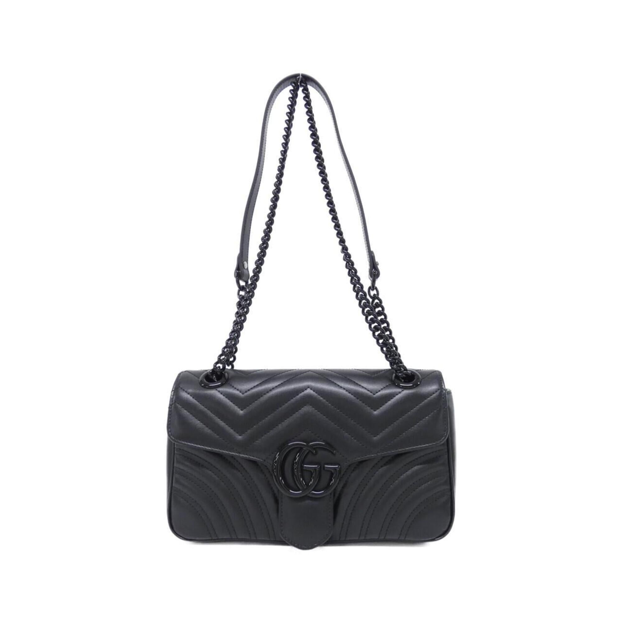 Gucci Black Leather Shoulder Bag (Pre-Owned)
