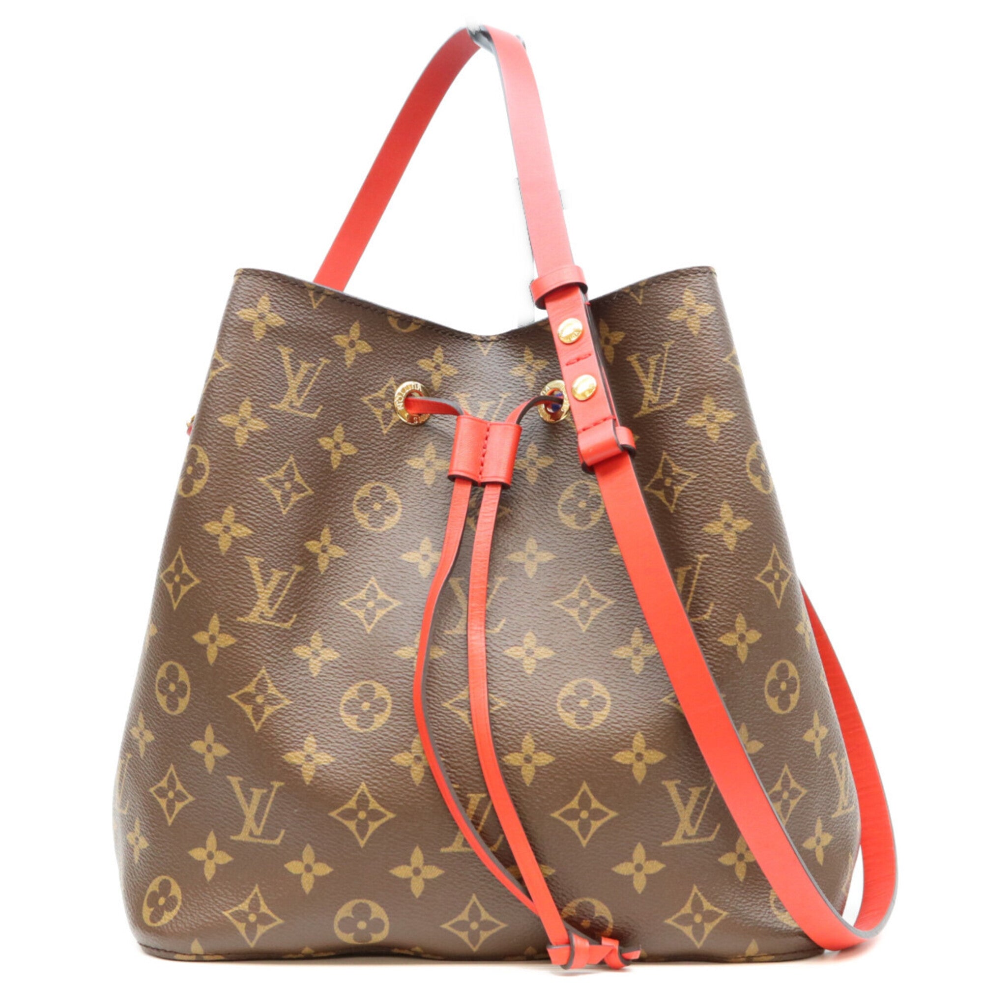 Louis Vuitton Coquelicots Red Color Monogram Shoulder Bag (Pre-Owned)