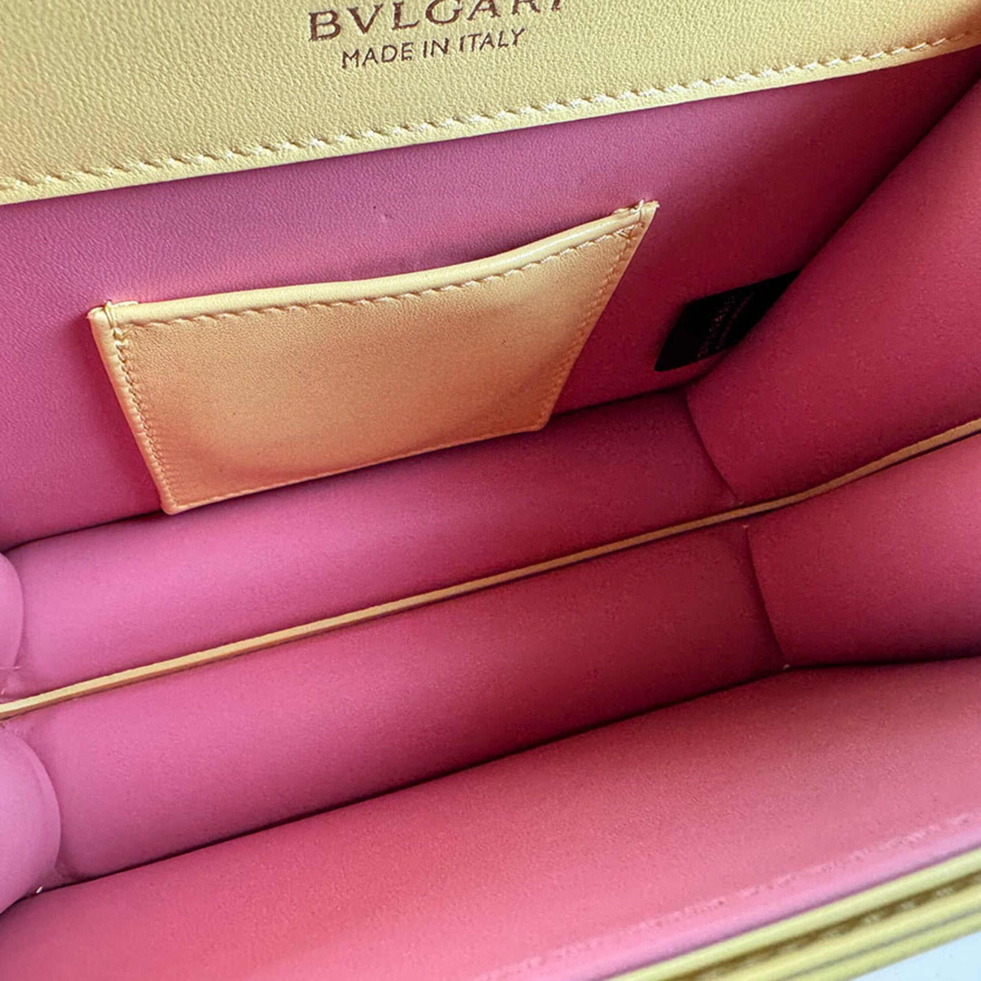 Bvlgari Yellow Leather Shoulder Bag (Pre-Owned)