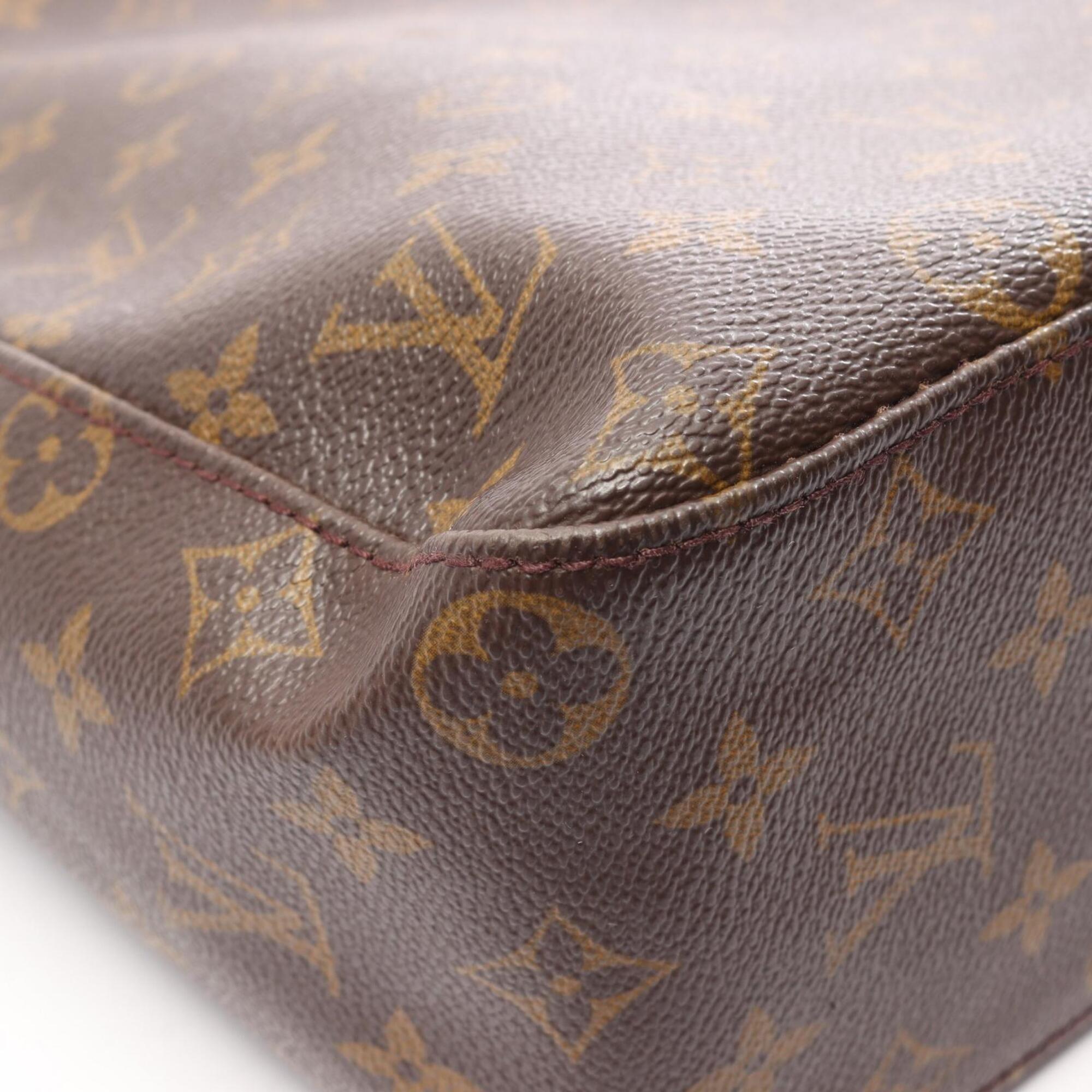 Louis Vuitton Brown Coated Canvas Pvc Monogram Leather Handbag Shoulder Bag (Pre-Owned)