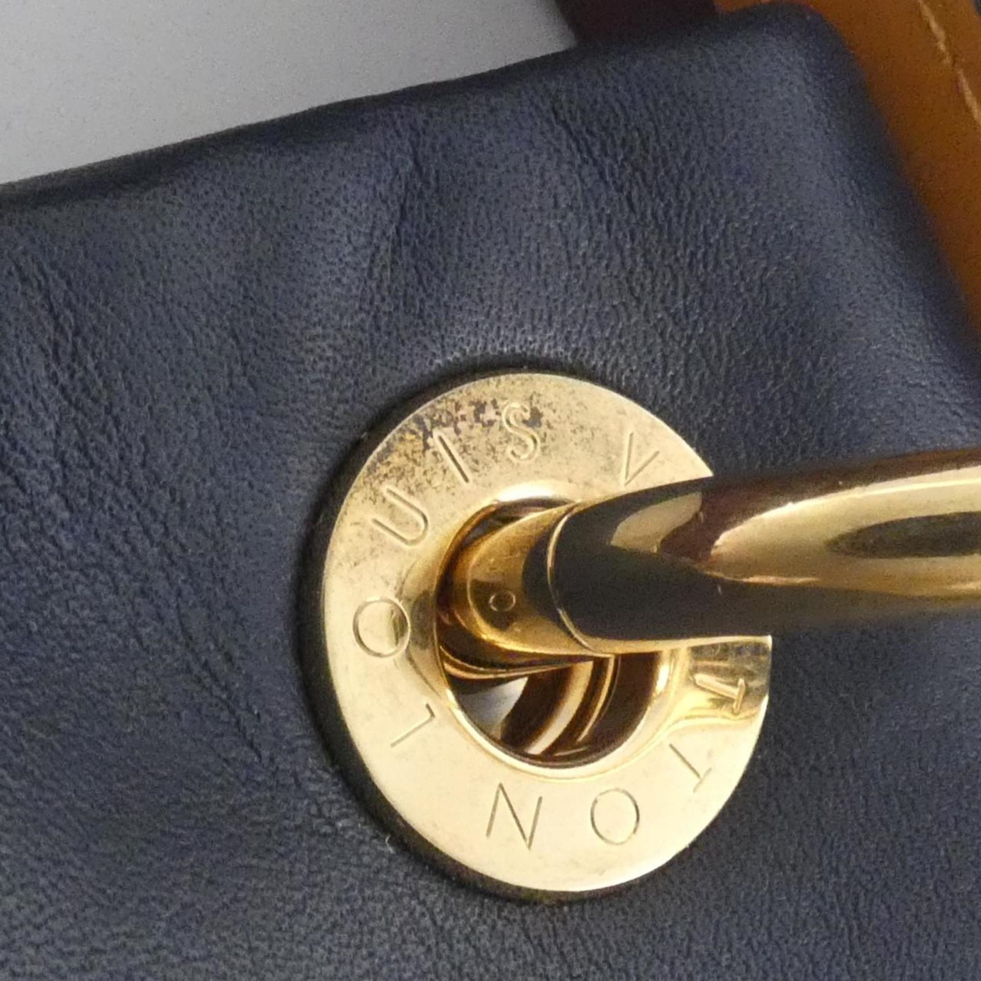 Louis Vuitton Marron Coated Canvas Leather Shoulder Bag (Pre-Owned)