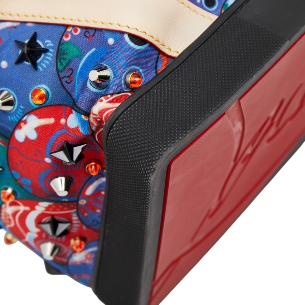 Christian Louboutin Multi-Color Nylon Leather Rubber Backpack (Pre-Owned)