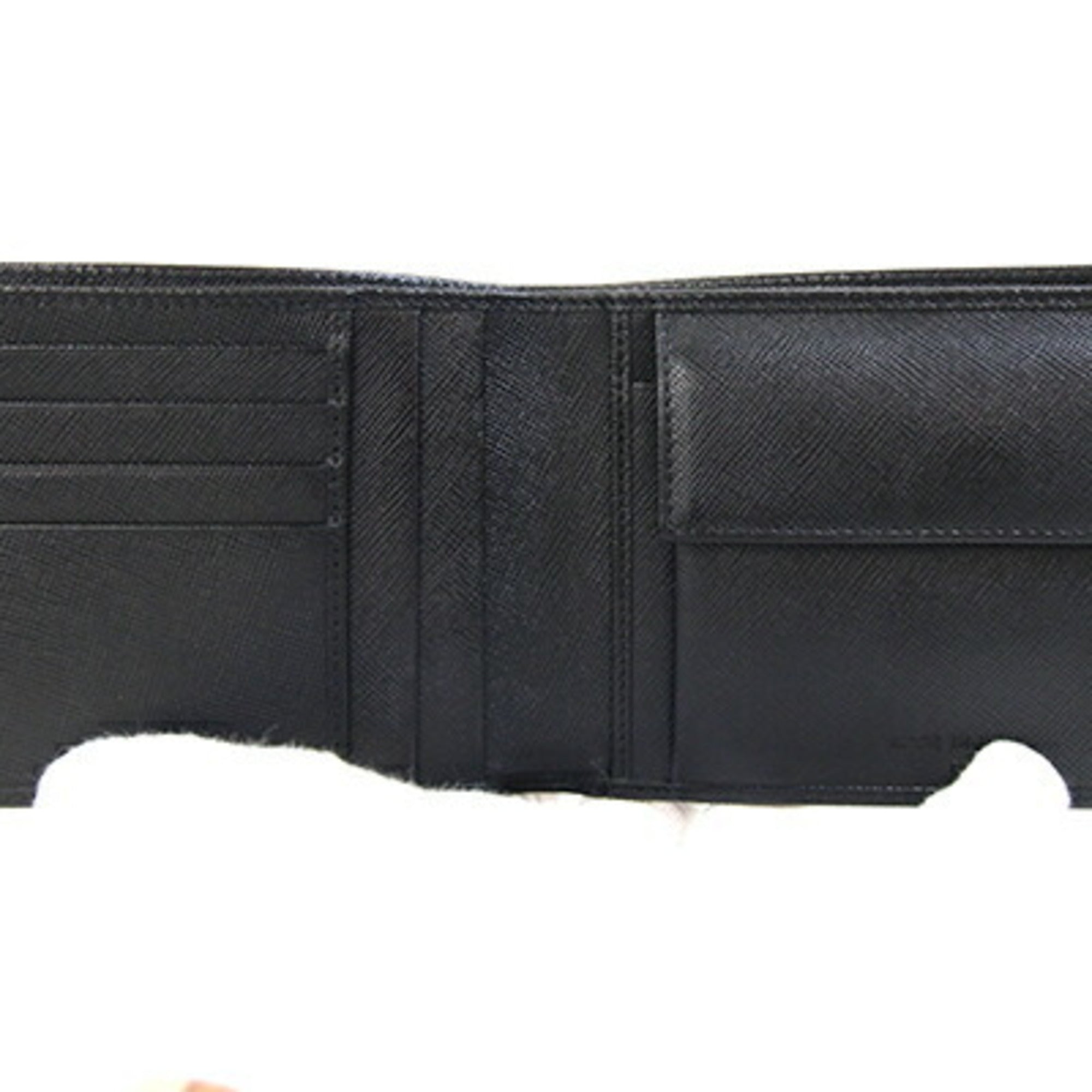 Prada Black Nero Leather Wallet (Bi-Fold) (Pre-Owned)