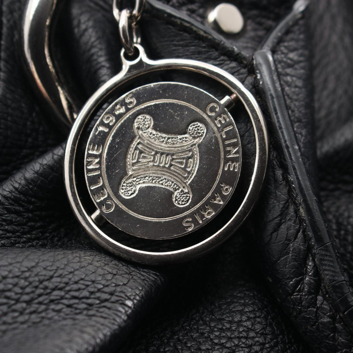 Celine Black Leather Handbag Shoulder Bag (Pre-Owned)