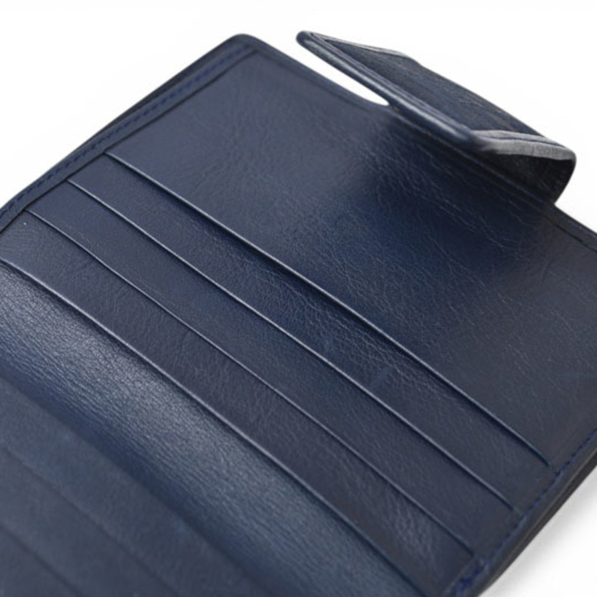 Christian Dior Navy Leather Canvas Wallet (Bi-Fold) (Pre-Owned)