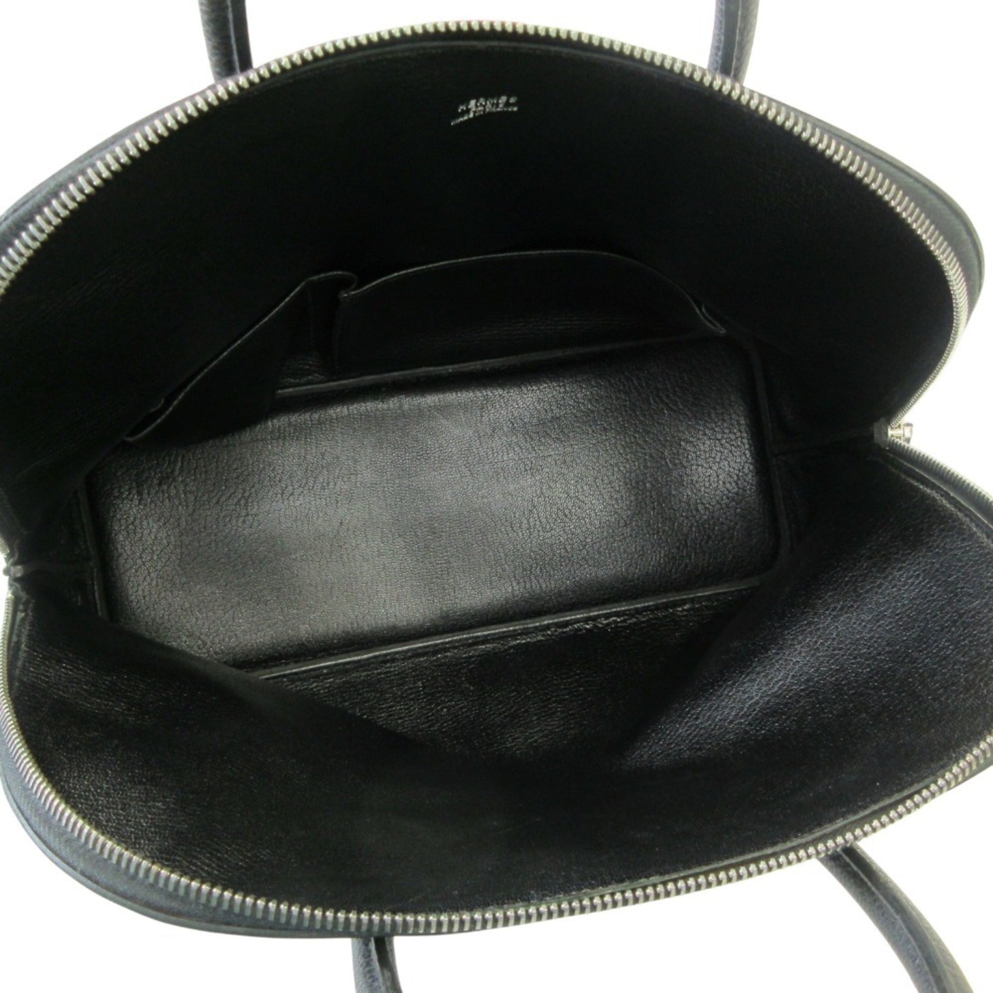 Hermes Black Leather Handbag (Pre-Owned)