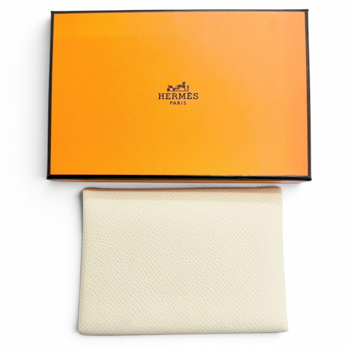 Hermes Silver Epsom Leather Coin Purse/Coin Case (Pre-Owned)