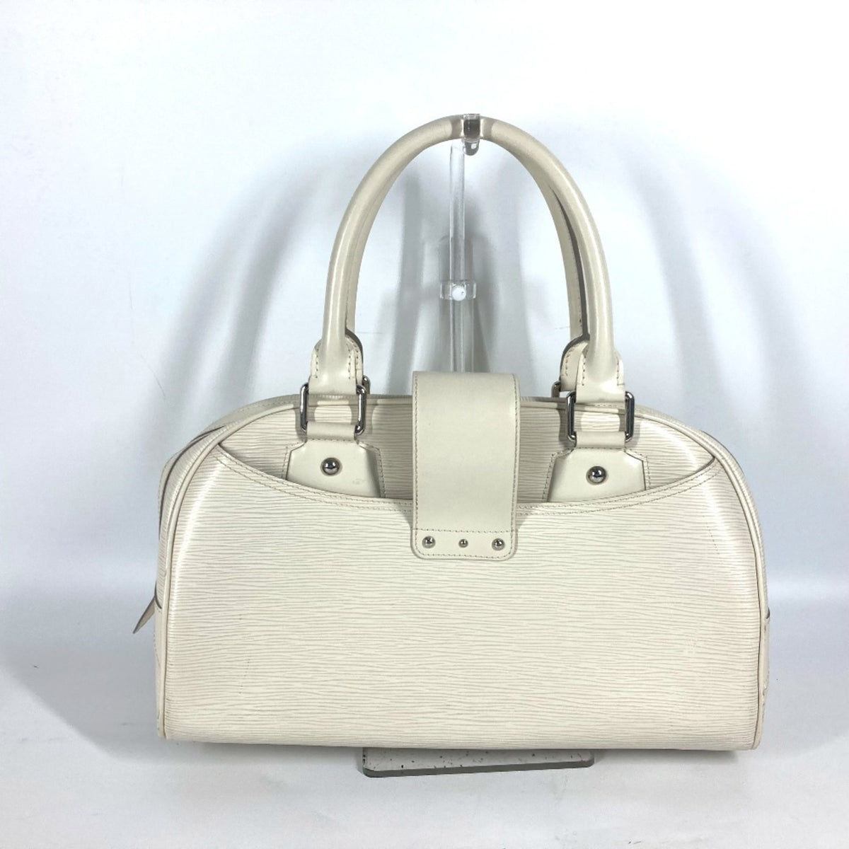 Louis Vuitton Epi Lv Off White White Epi Leather Boston Bag Handbag Shoulder Bag (Pre-Owned)