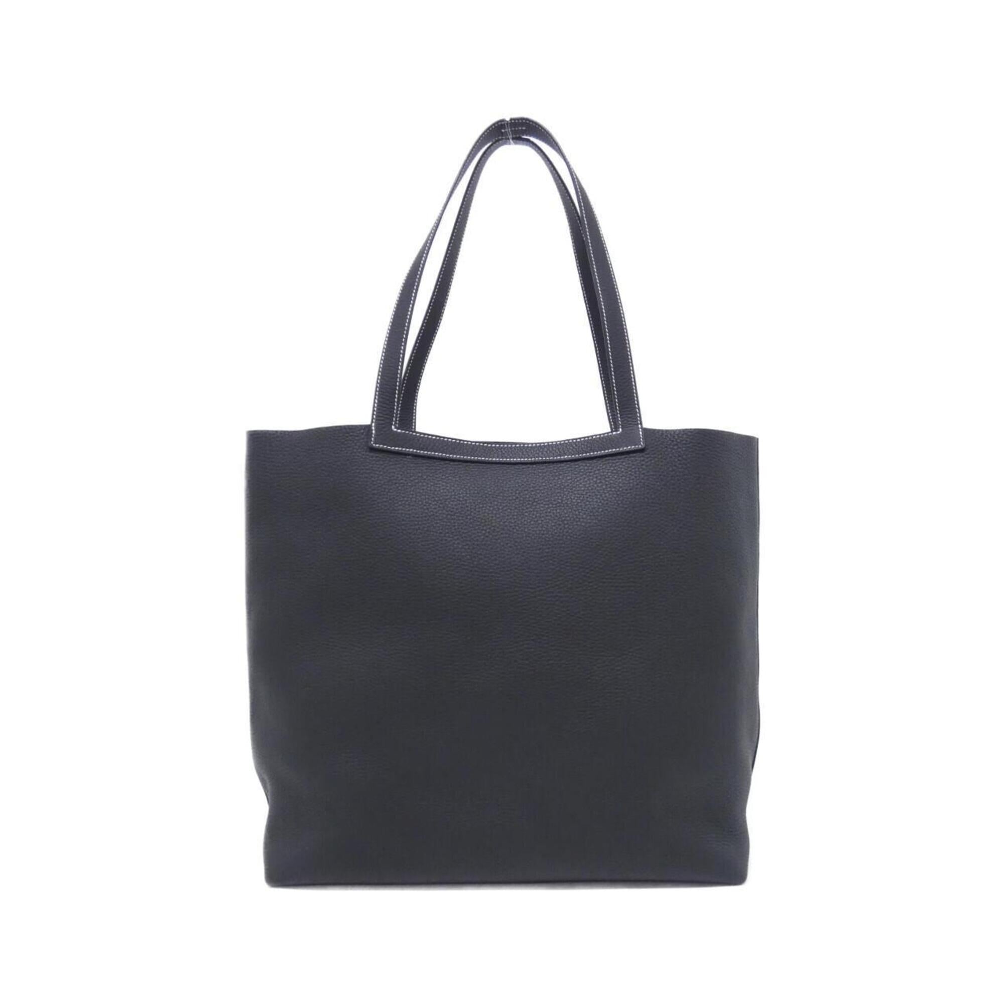Hermes Black Taurillon Clemence Leather Handbag (Pre-Owned)