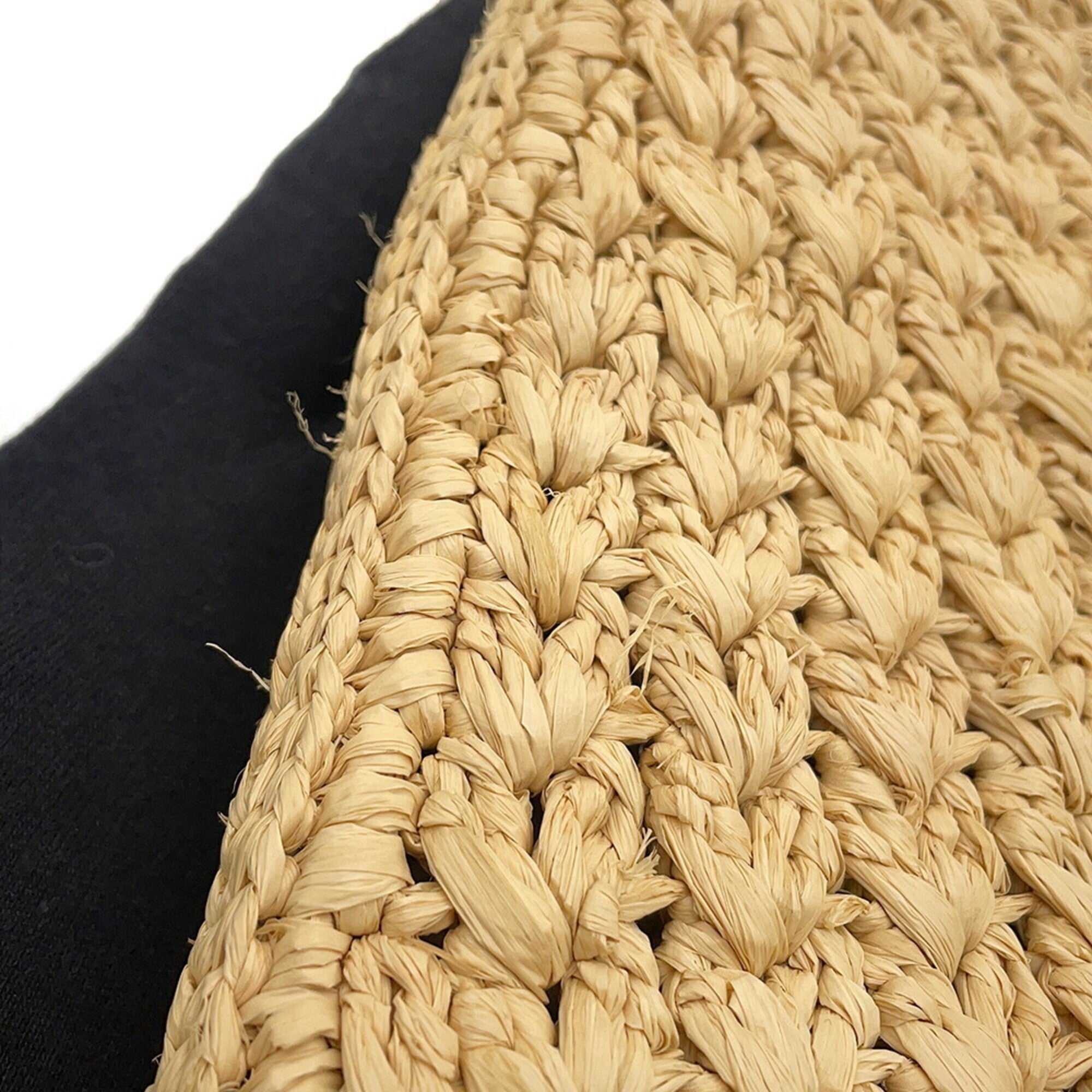 Celine Brown Raffia Leather Shoulder Bag (Pre-Owned)