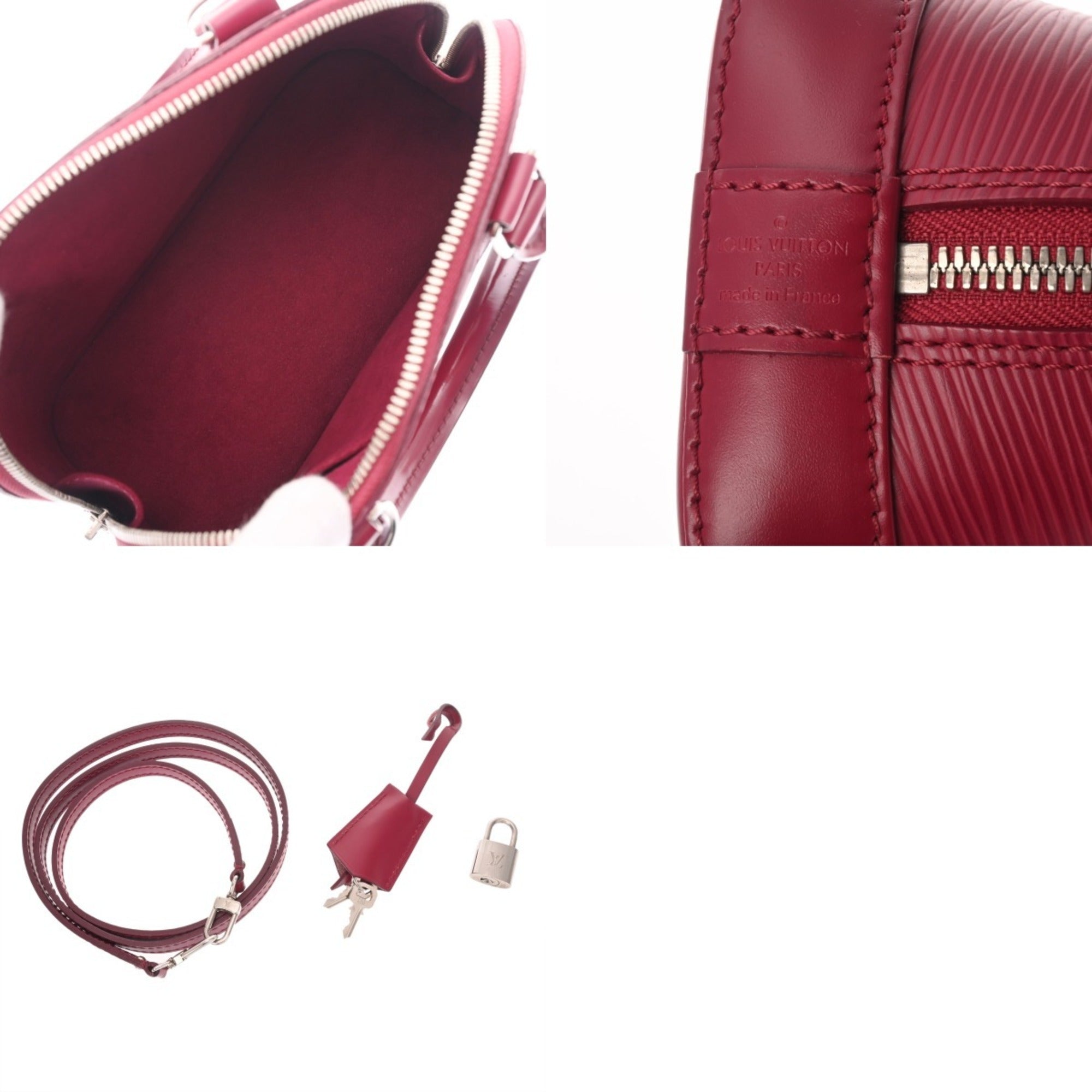 Louis Vuitton Fuchsia Leather Handbag (Pre-Owned)