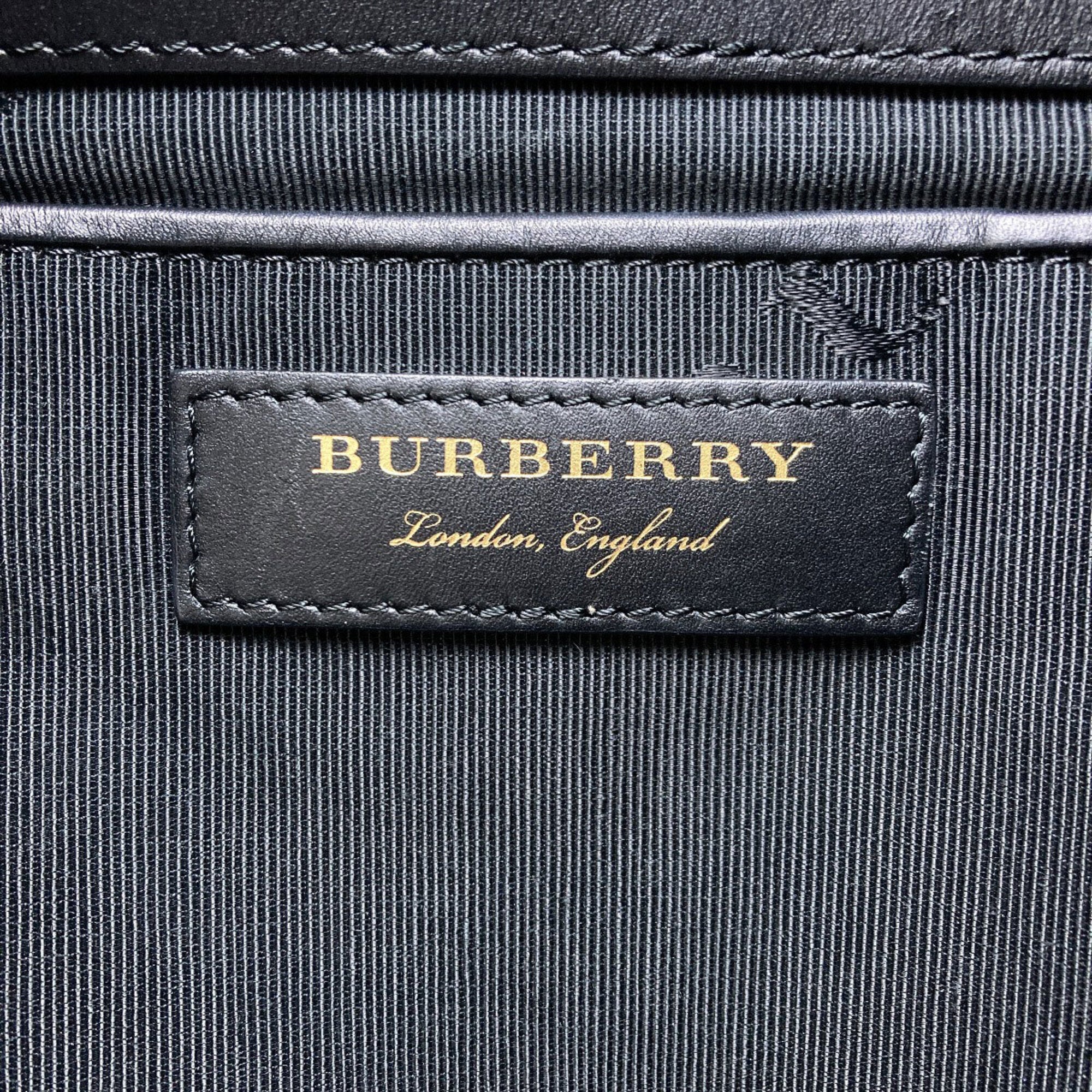 Burberry Black Brown Nylon Backpack (Pre-Owned)