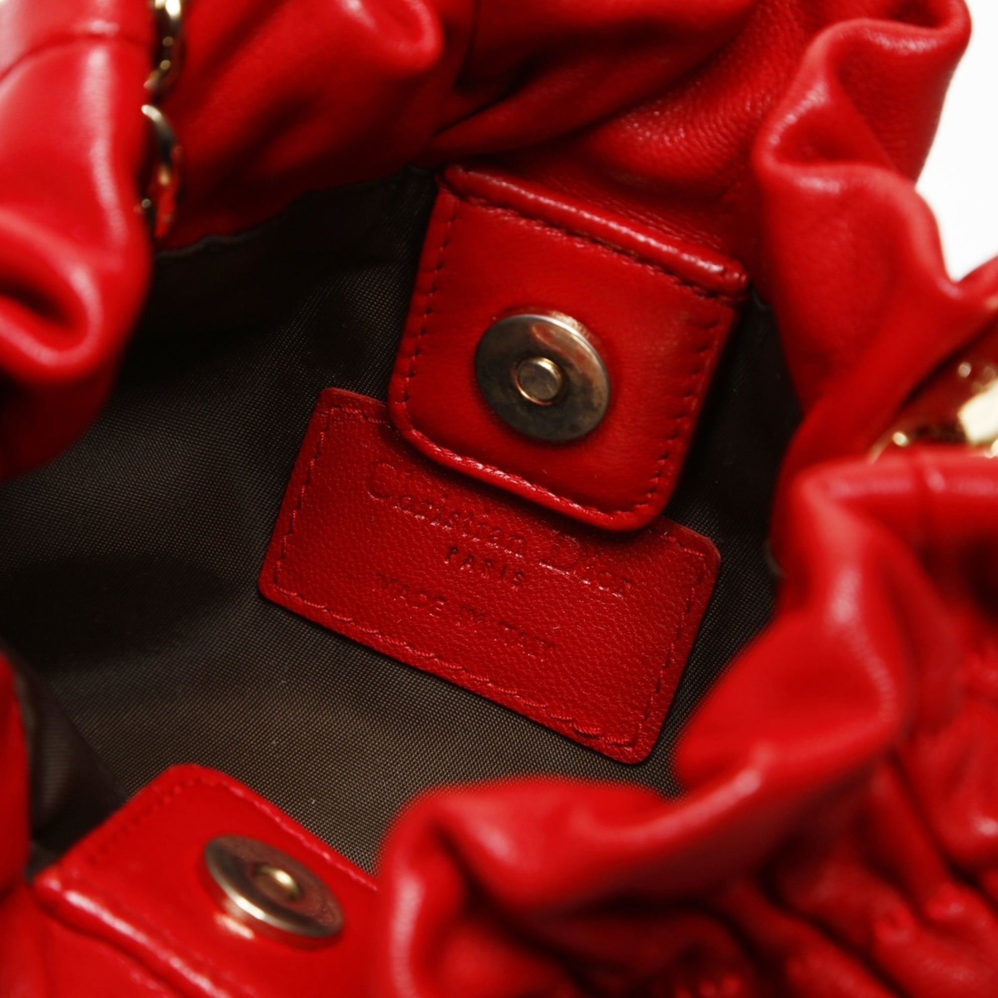 Christian Dior Red Color Shoulder Bag (Pre-Owned)